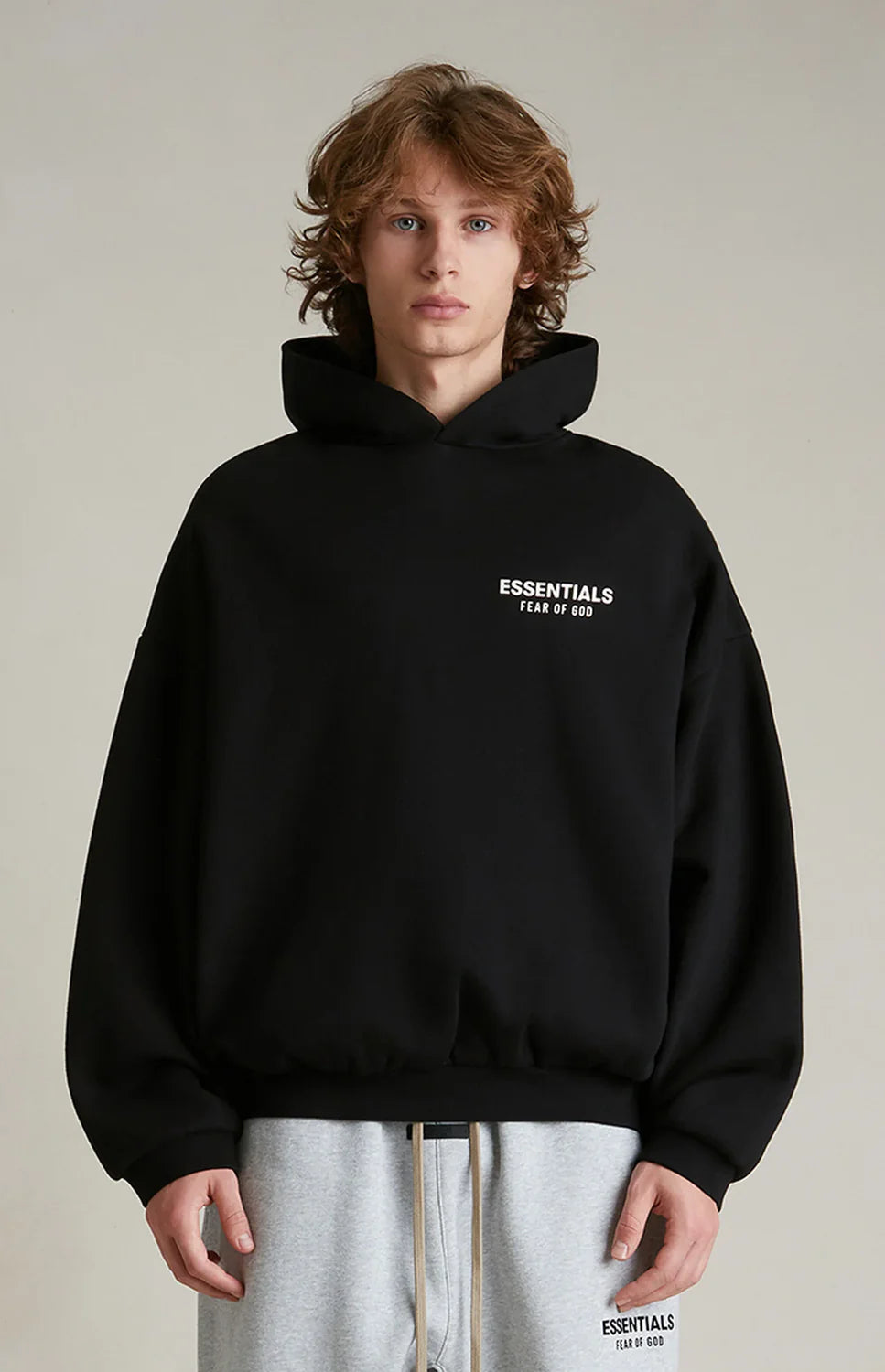 Fear Of God Essentials Hoodie Fleece Black