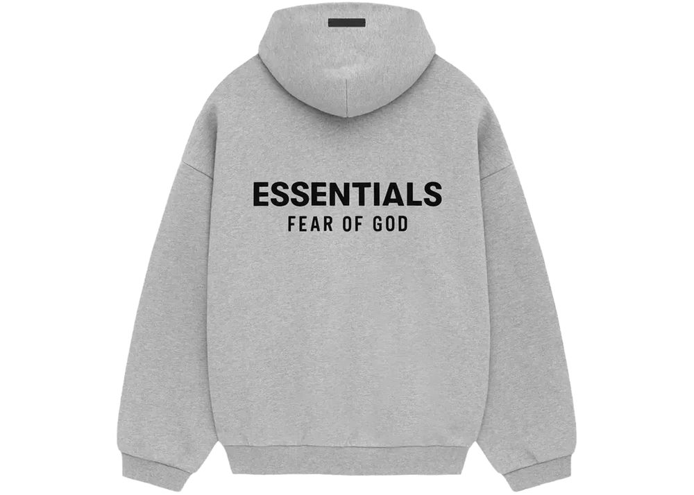Fear Of God Essentials Hoodie Fleece Light Heather Gray