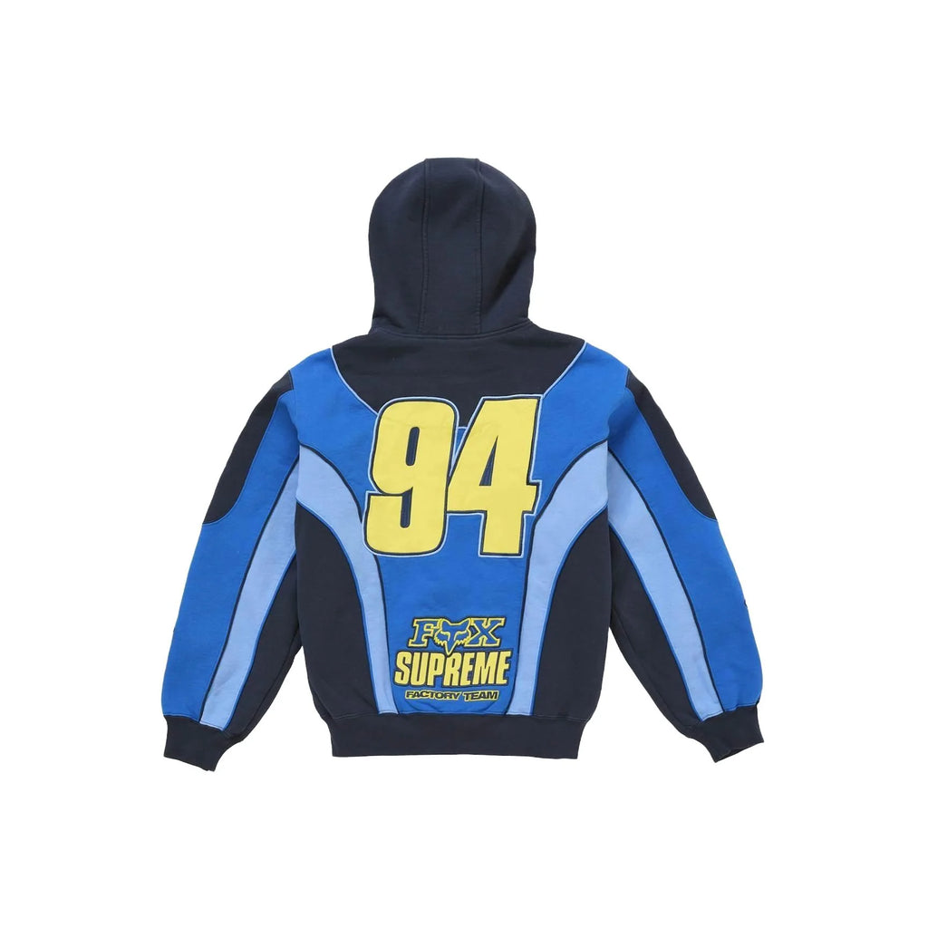 Supreme Fox Racing Zip Up Hooded Sweatshirt