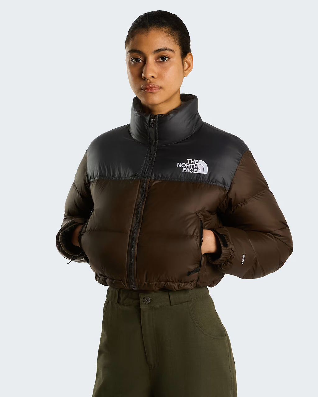 Casaco curto Nuptse para mulher
