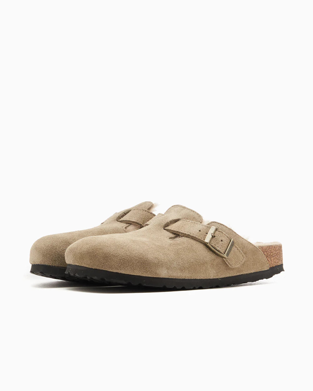 BIRKENSTOCK Boston Shearling Suede Leather Narrow