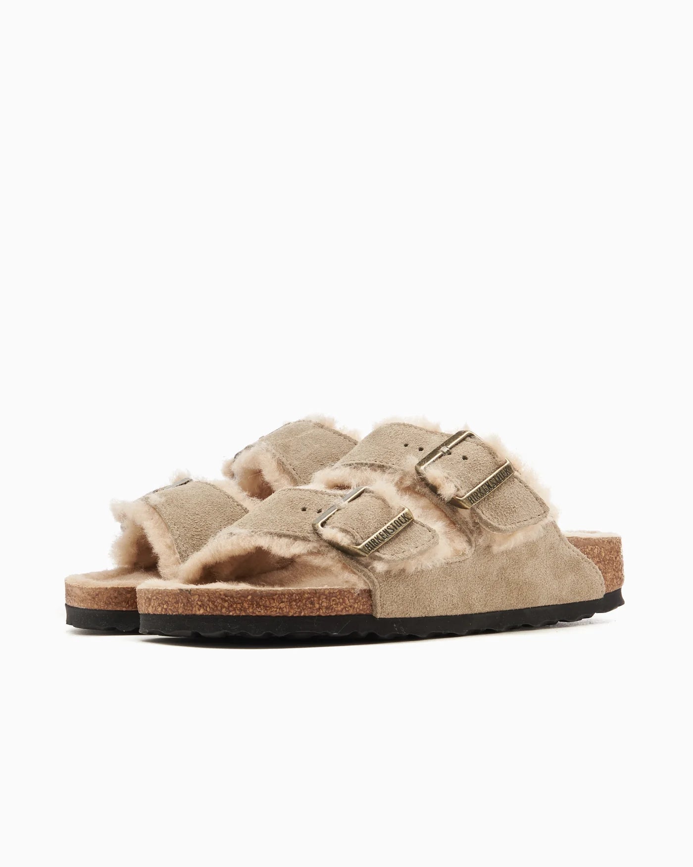 BIRKENSTOCK Arizona Shearling Suede Leather Narrow