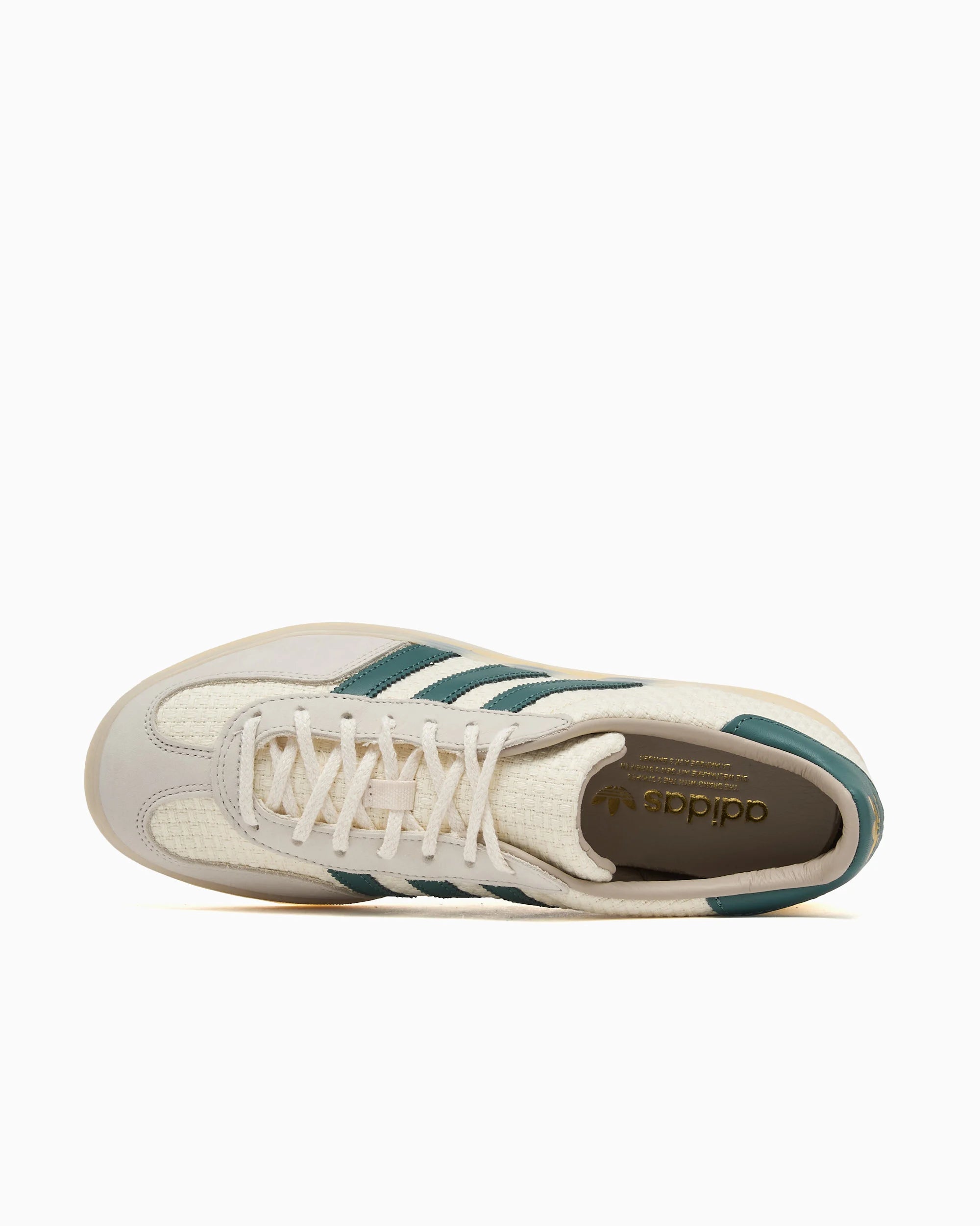 adidas Originals Gazelle Indoor Blanco Crema Verde Petróleo