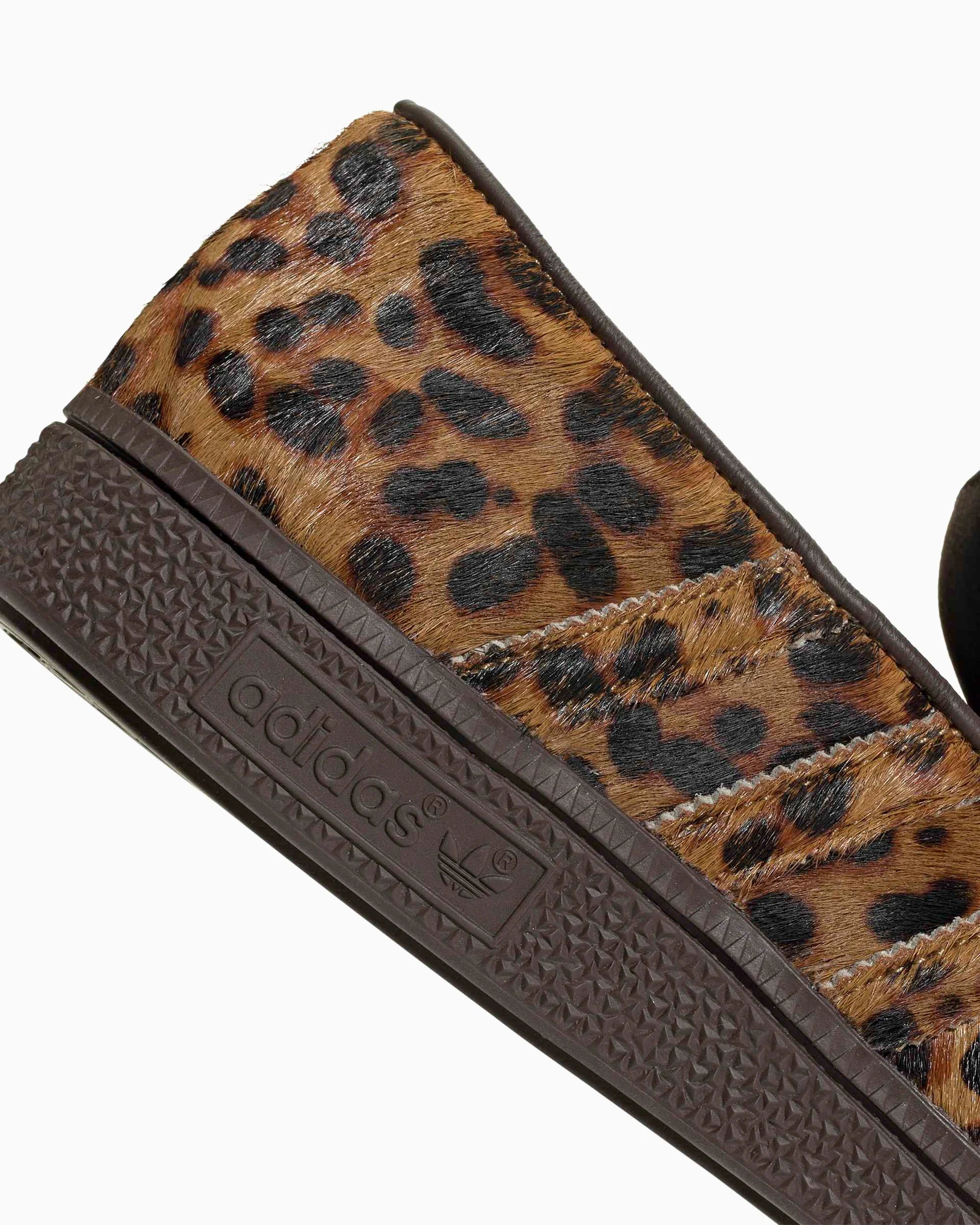 adidas Handball Spezial Loafer Leopard Print Dark Brown (Women's)