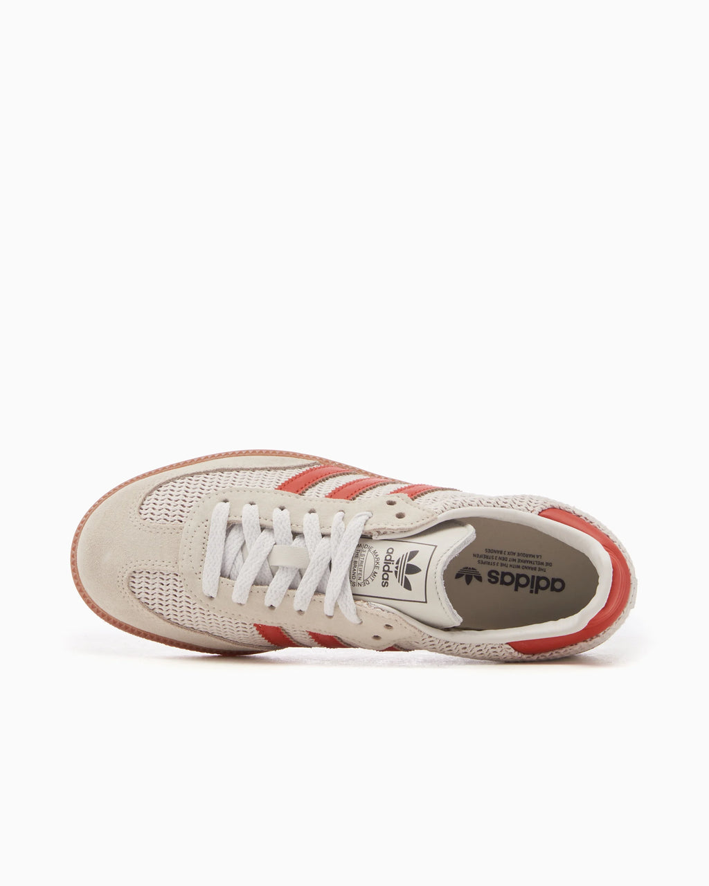 adidas Samba OG Branco Cristal Vermelho Preloved