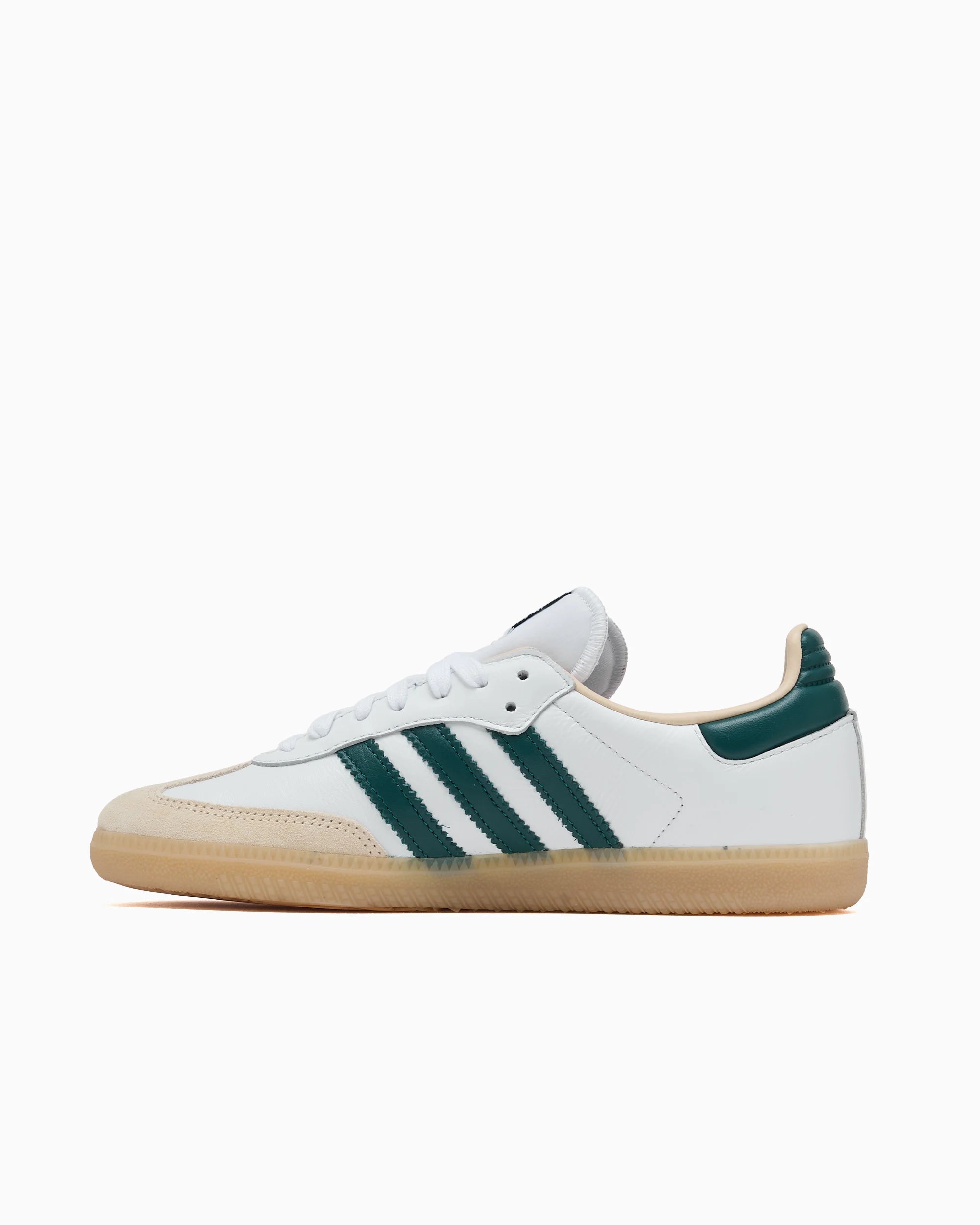 adidas Samba OG Branco Nuvem Verde Universitário Goma