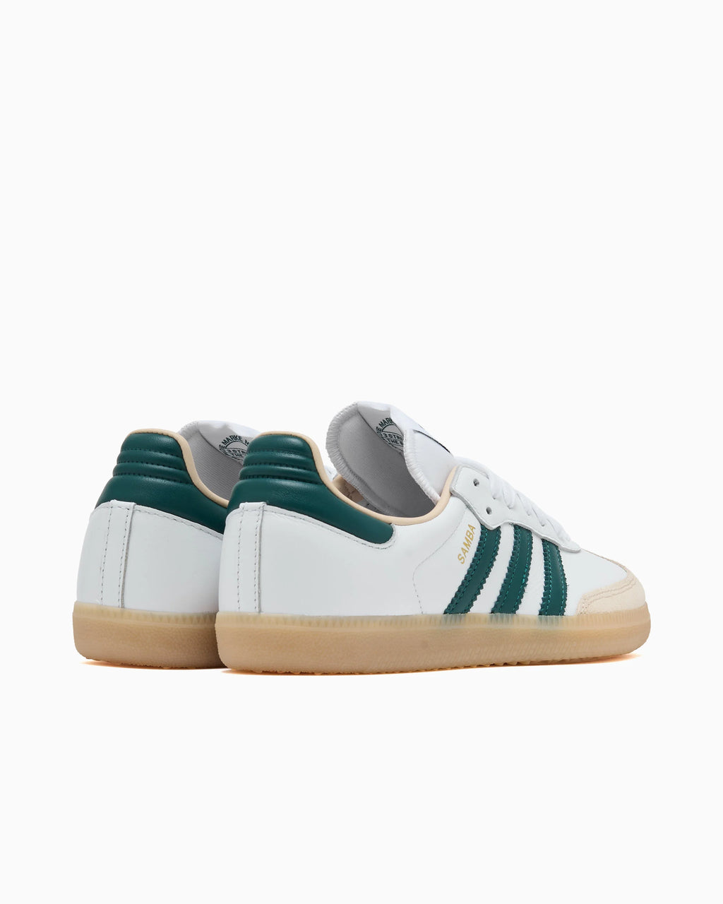 adidas Samba OG Branco Nuvem Verde Universitário Goma