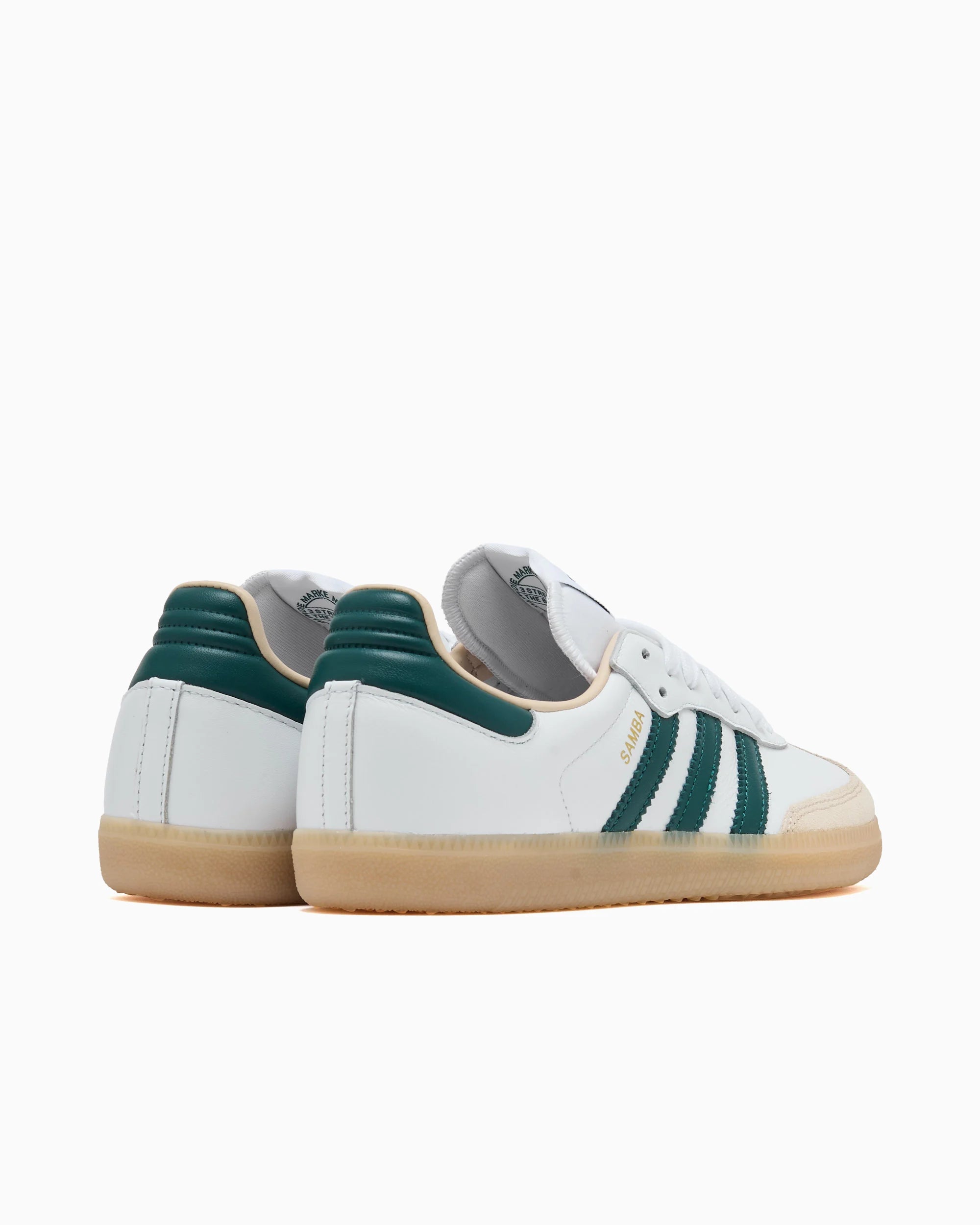 adidas Samba OG Branco Nuvem Verde Universitário Goma
