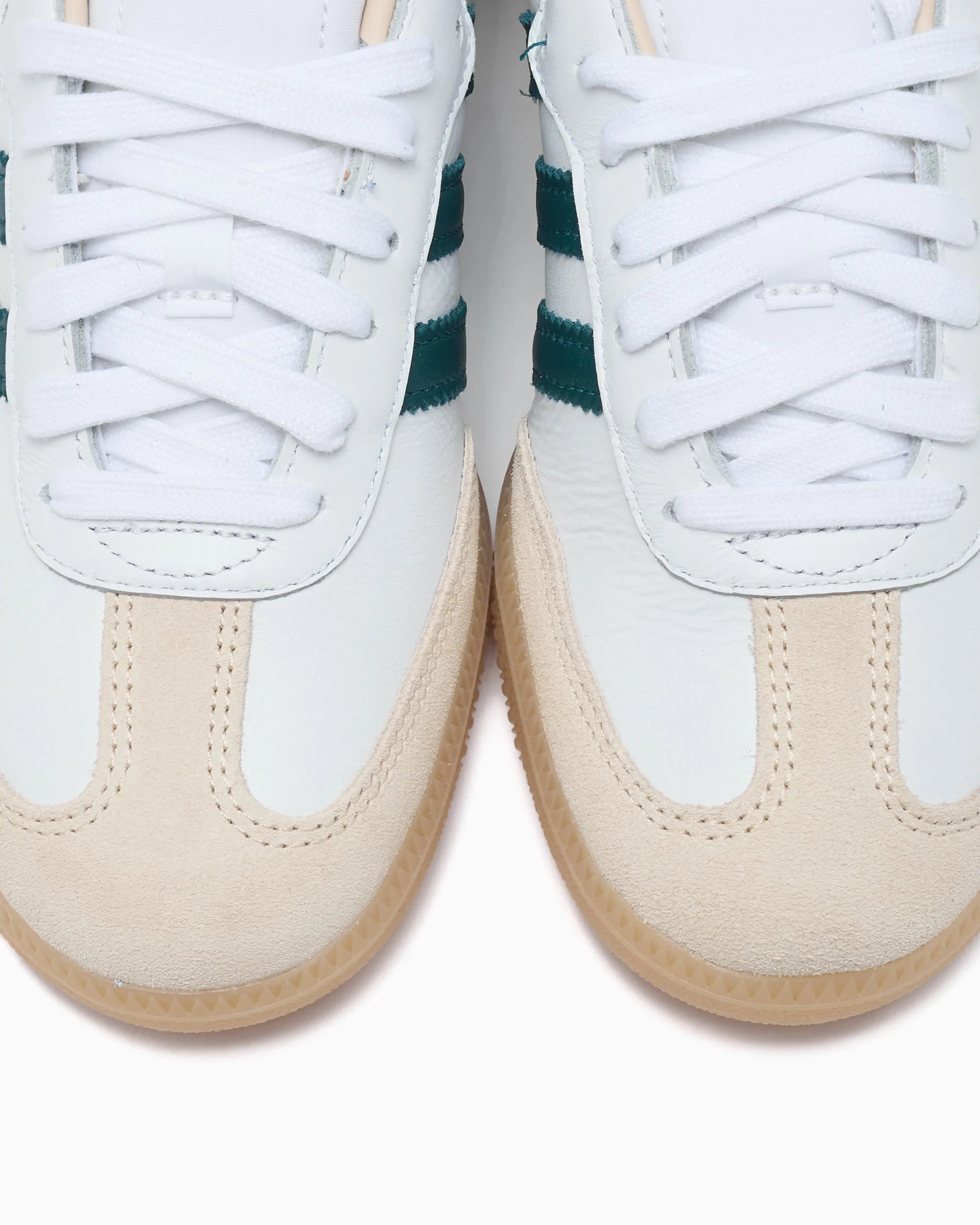 adidas Samba OG Branco Nuvem Verde Universitário Goma
