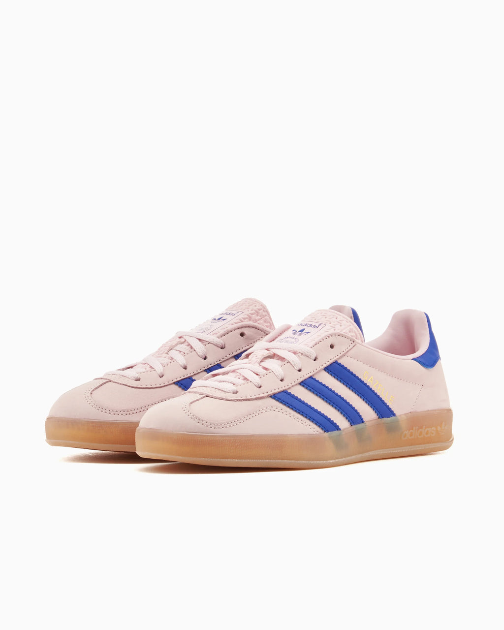 adidas Originals Gazelle Indoor para mujer rosa claro azul lúcido