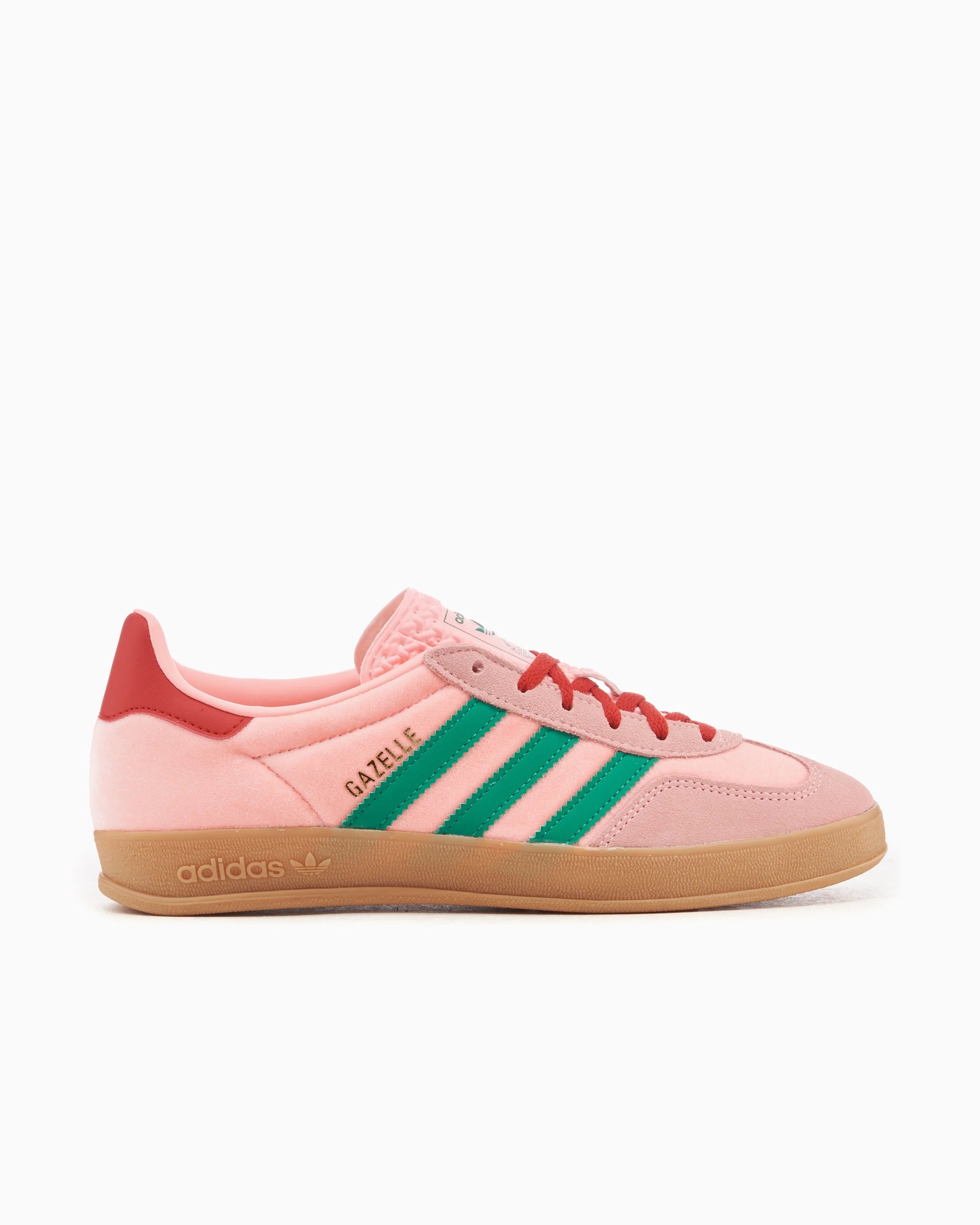 adidas Originals Gazelle Indoor de terciopelo rosa para mujer
