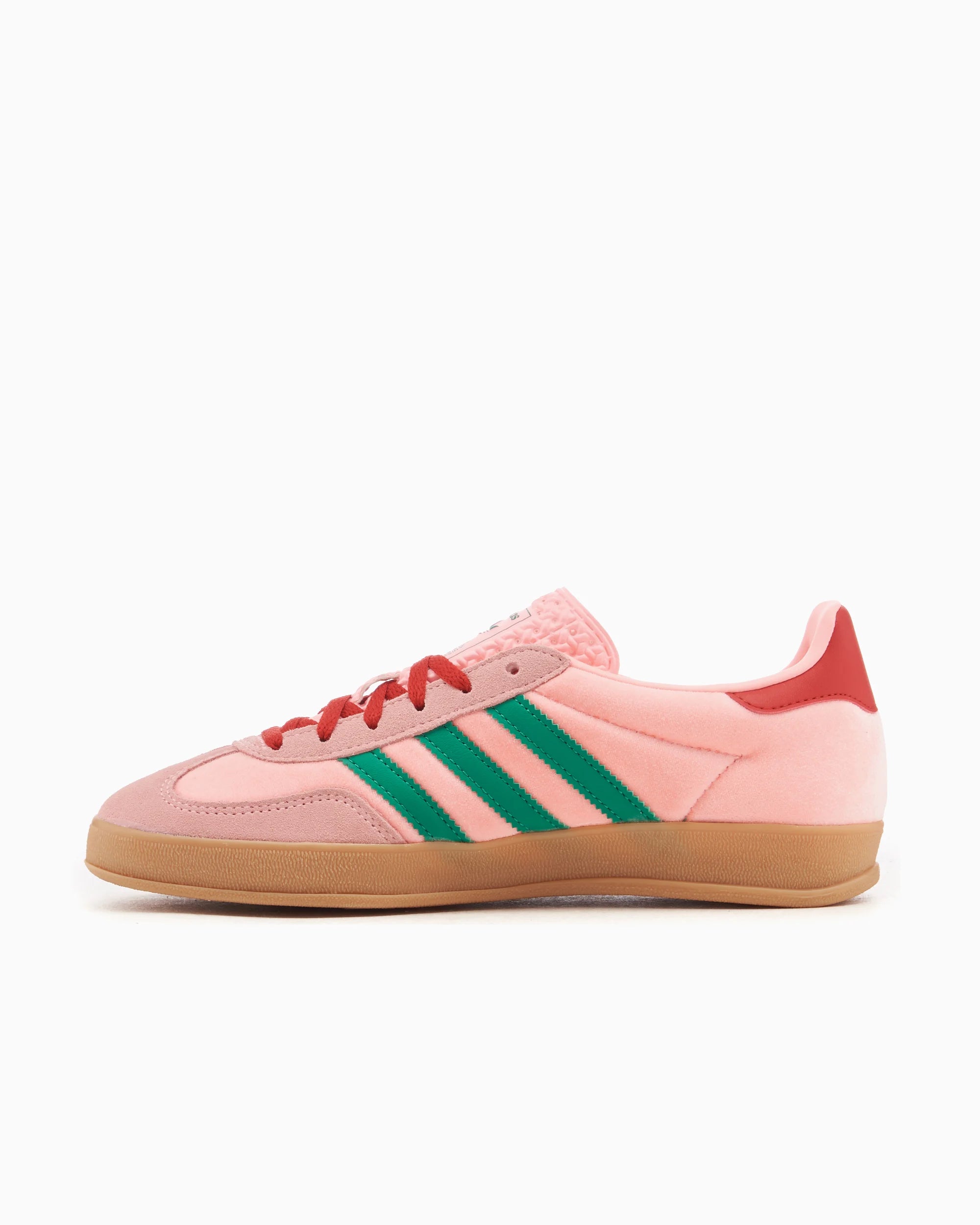 adidas Originals Gazelle Indoor de terciopelo rosa para mujer