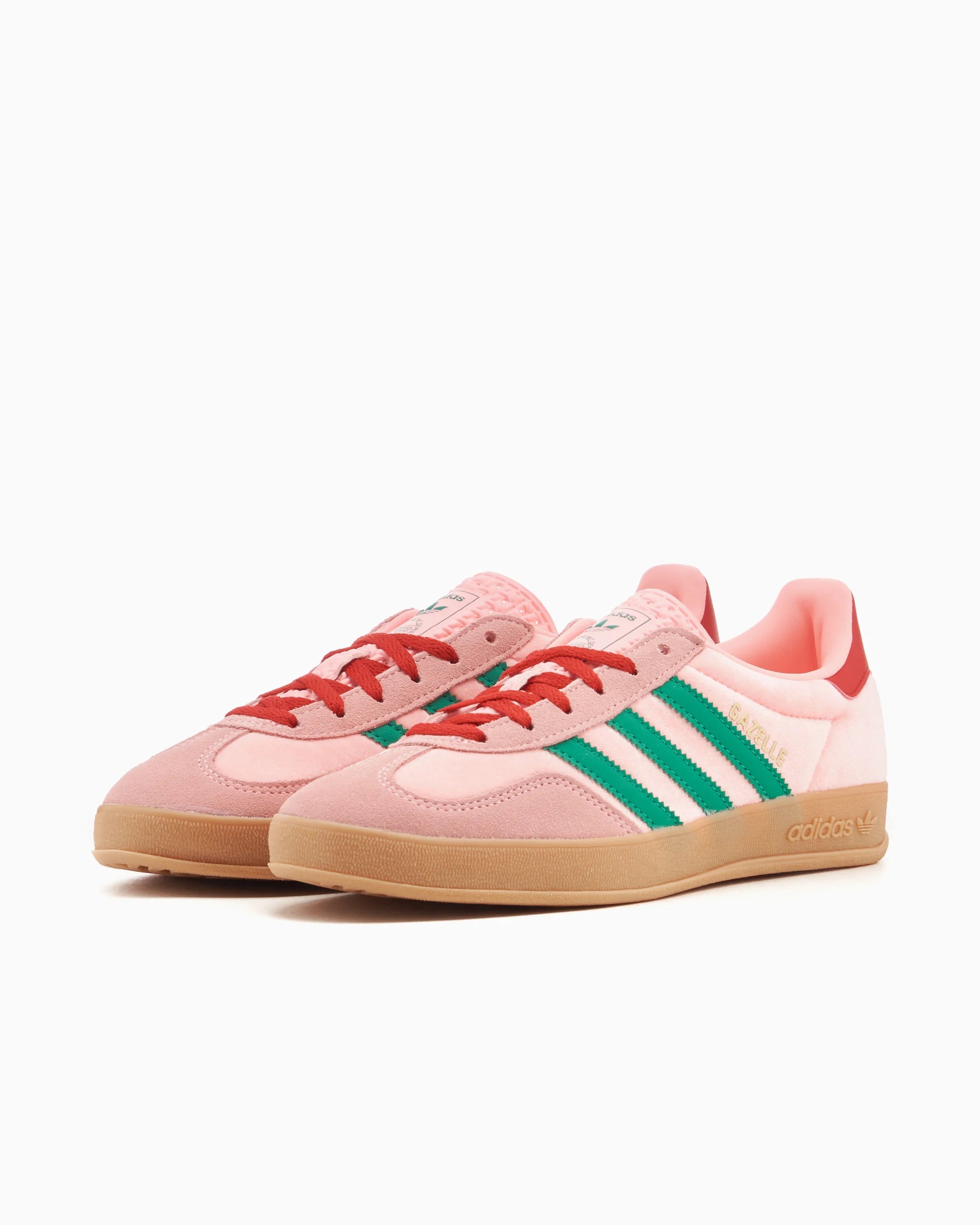 adidas Originals Gazelle Indoor de terciopelo rosa para mujer