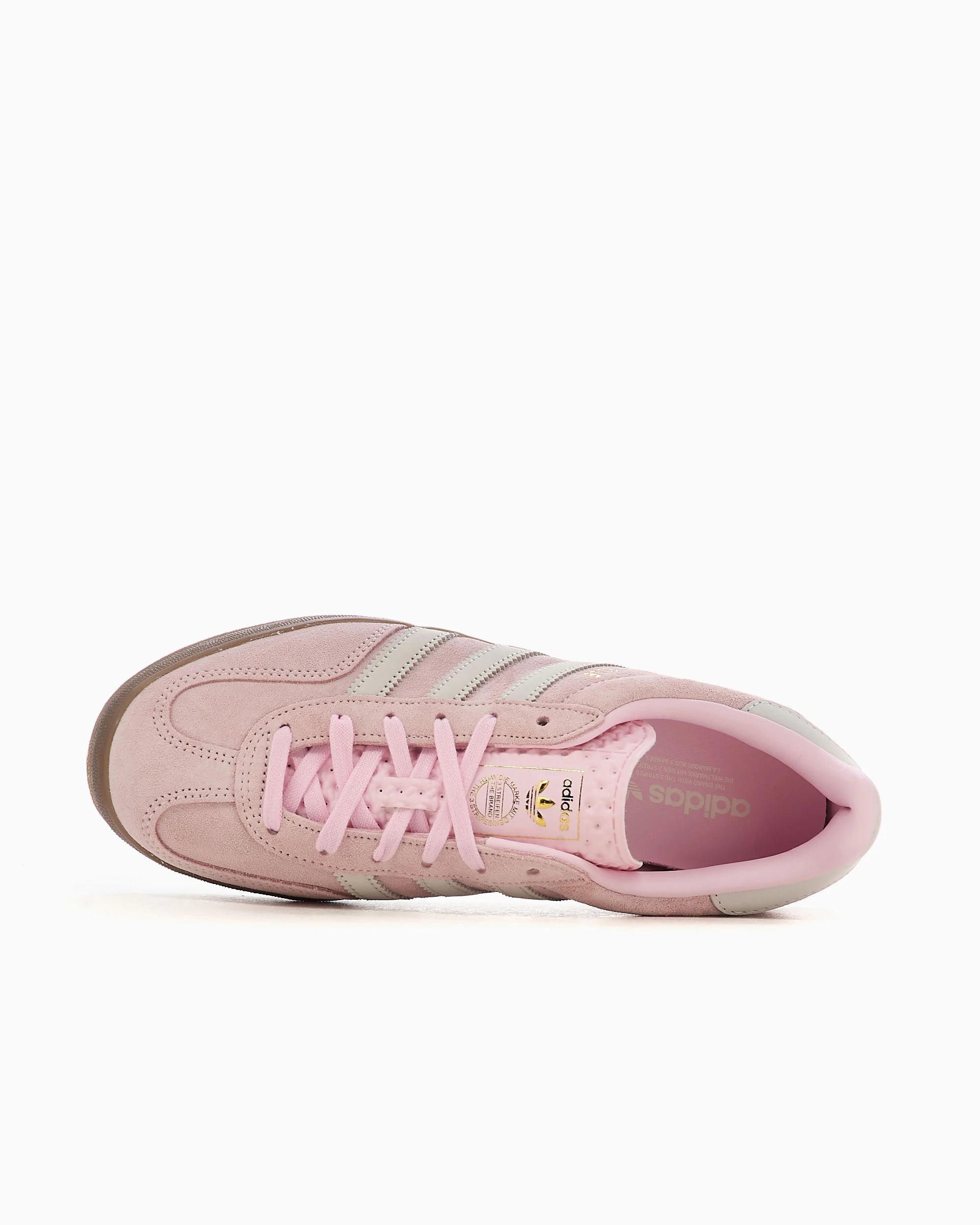 adidas Originals Gazelle Indoor para mujer rosa claro blanquecino