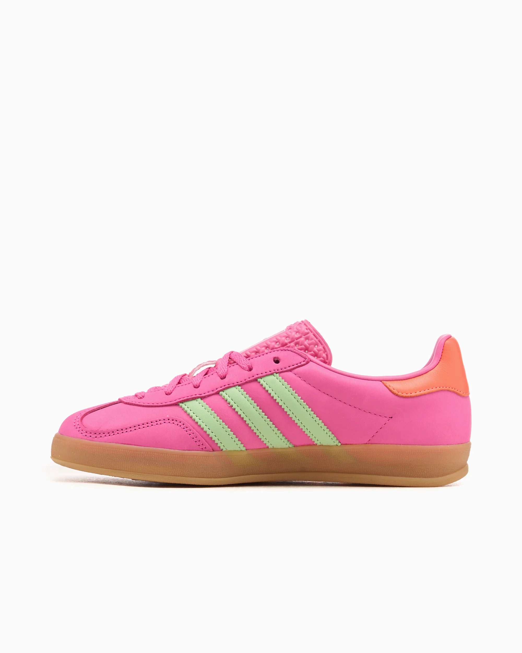 adidas Gazelle Indoor Semi Lucid Fuchsia Semi Green Spark Coral (Mujer)