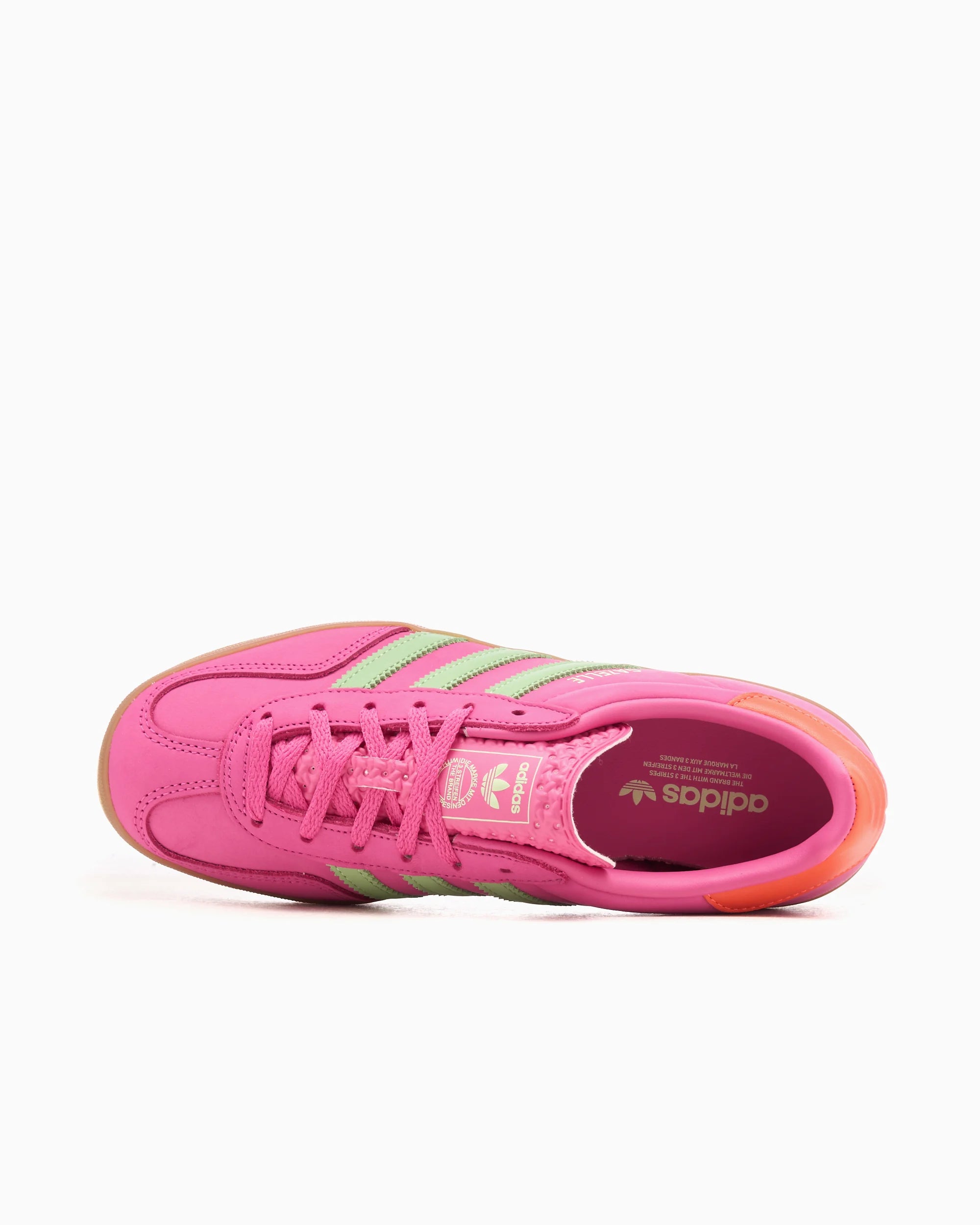 adidas Gazelle Indoor Semi Lucid Fuchsia Semi Green Spark Coral (Mujer)