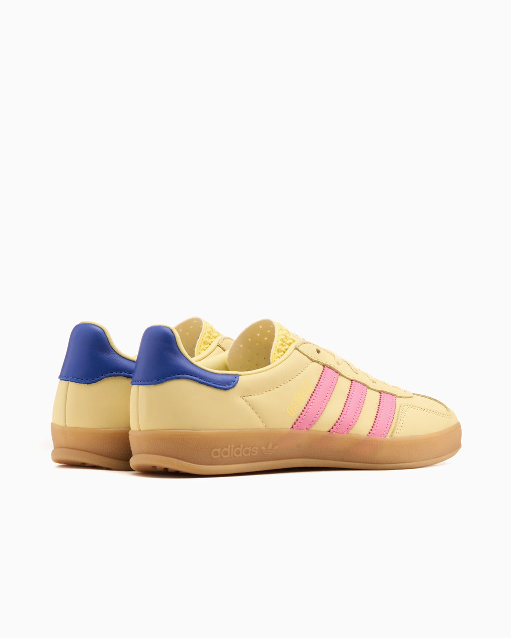 adidas Originals Women's Gazelle Indoor Powder Yellow Lucid Pink Royal