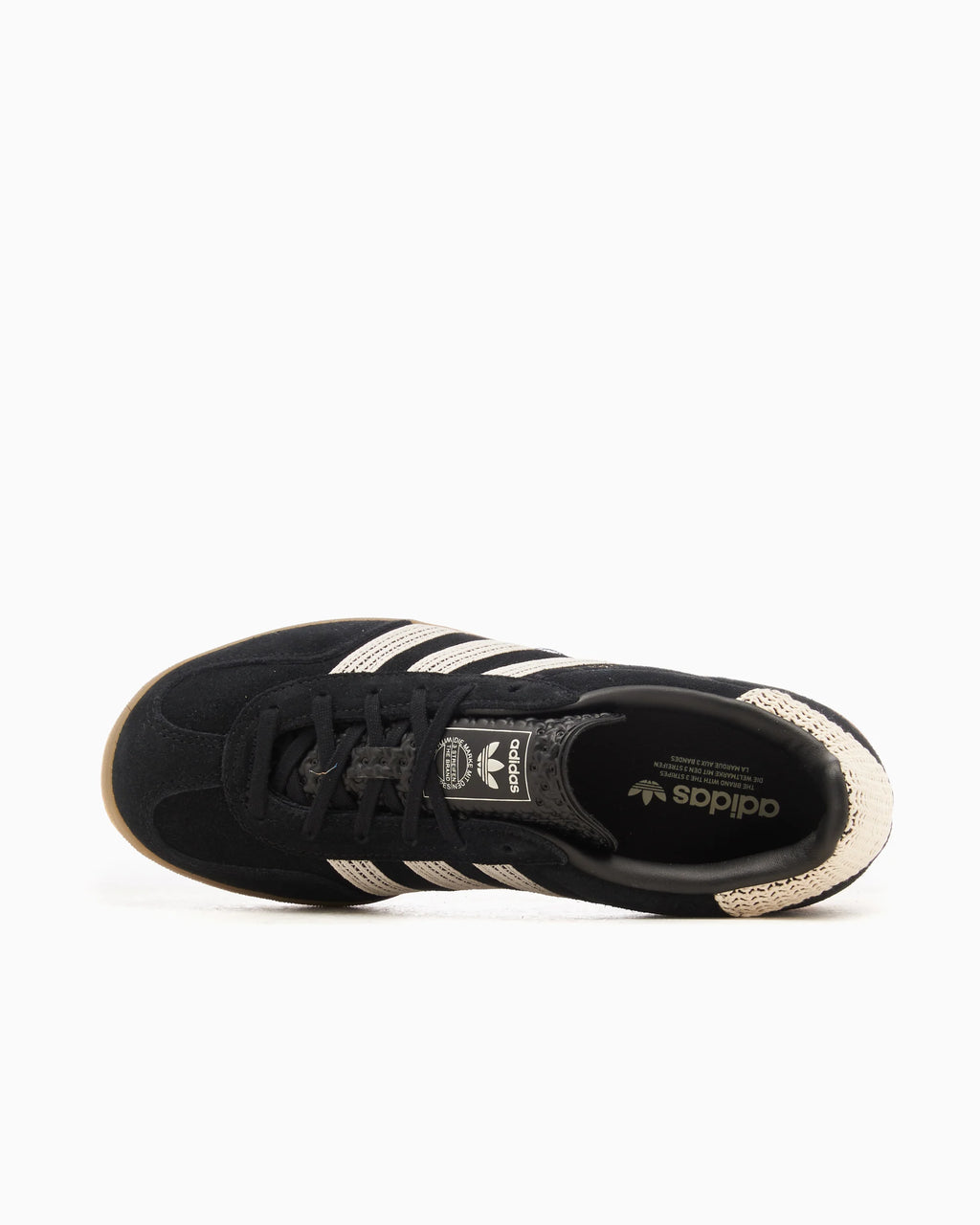 adidas Originals Women's Gazelle Indoor Core Black Wonder White