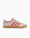 adidas Originals Women's Gazelle Indoor Beige Better Scarlet