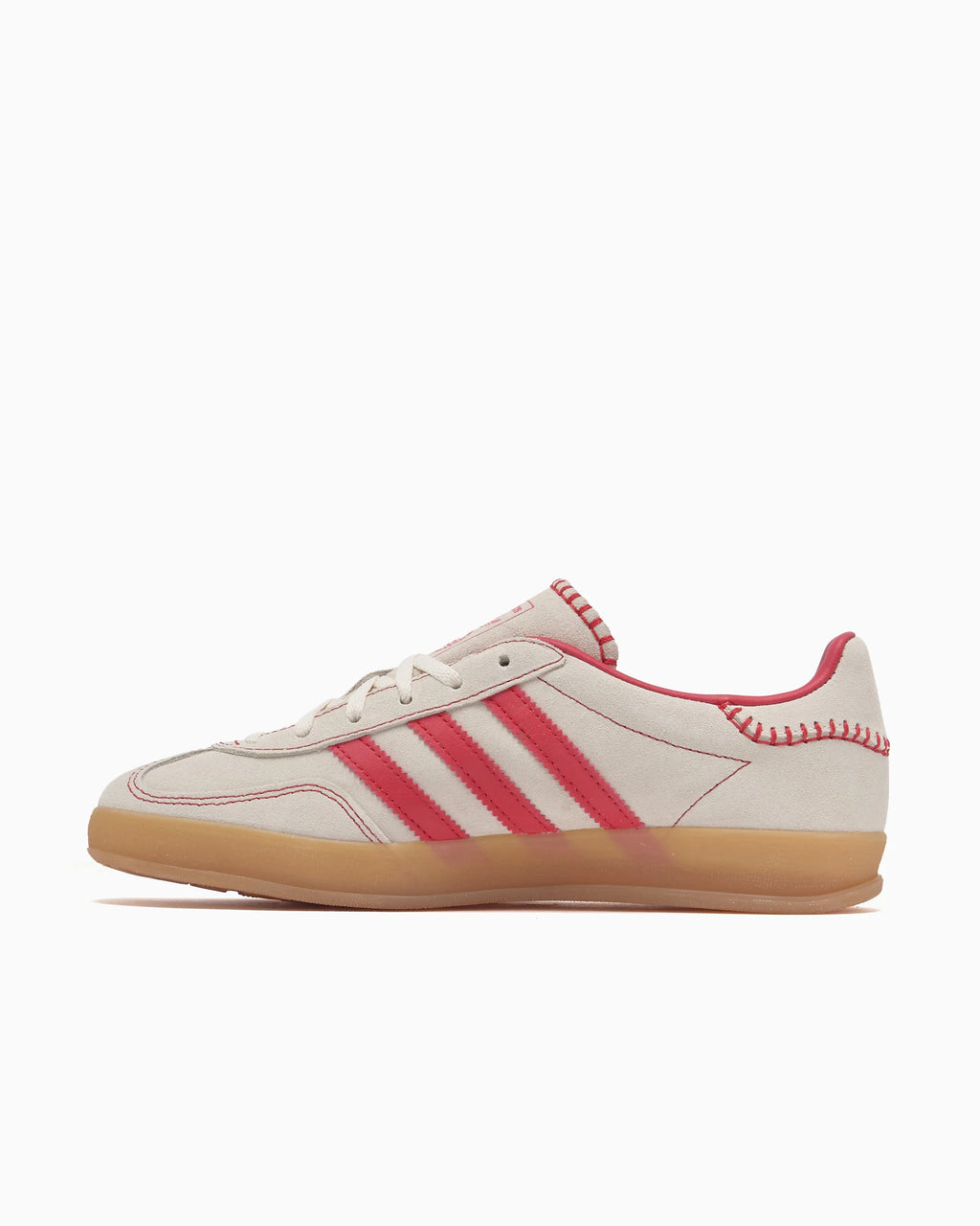 adidas Originals Women's Gazelle Indoor Beige Better Scarlet