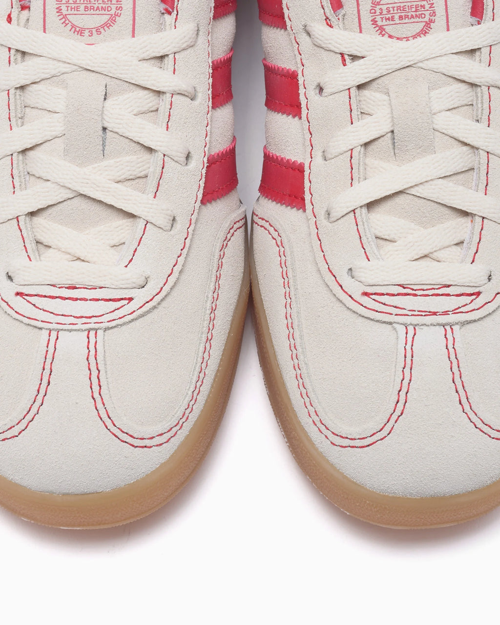 adidas Originals Women's Gazelle Indoor Beige Better Scarlet