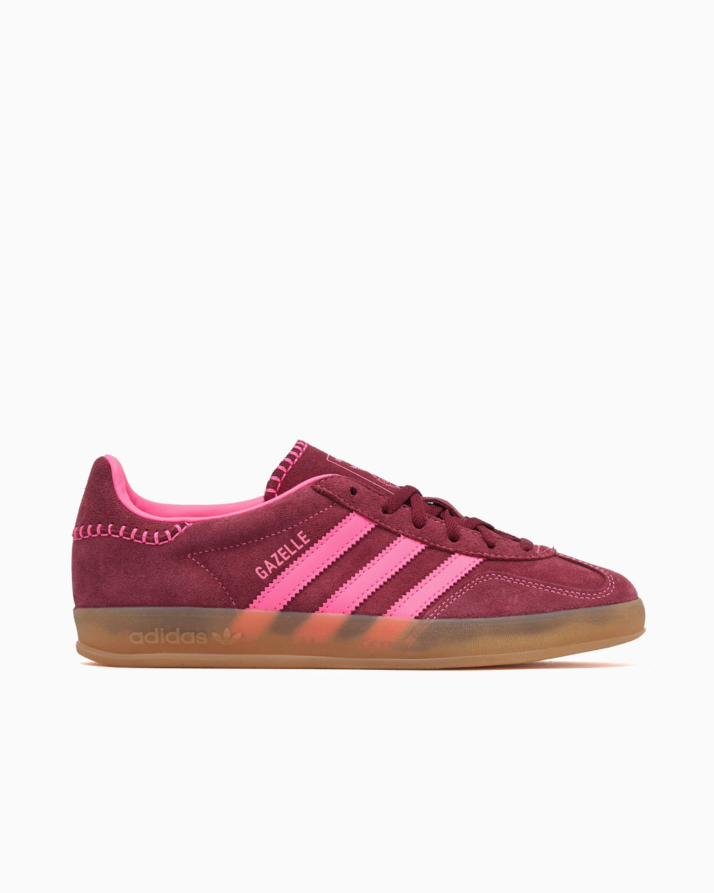adidas Originals Gazelle Indoor para mujer rosa lúcido rojo oscuro