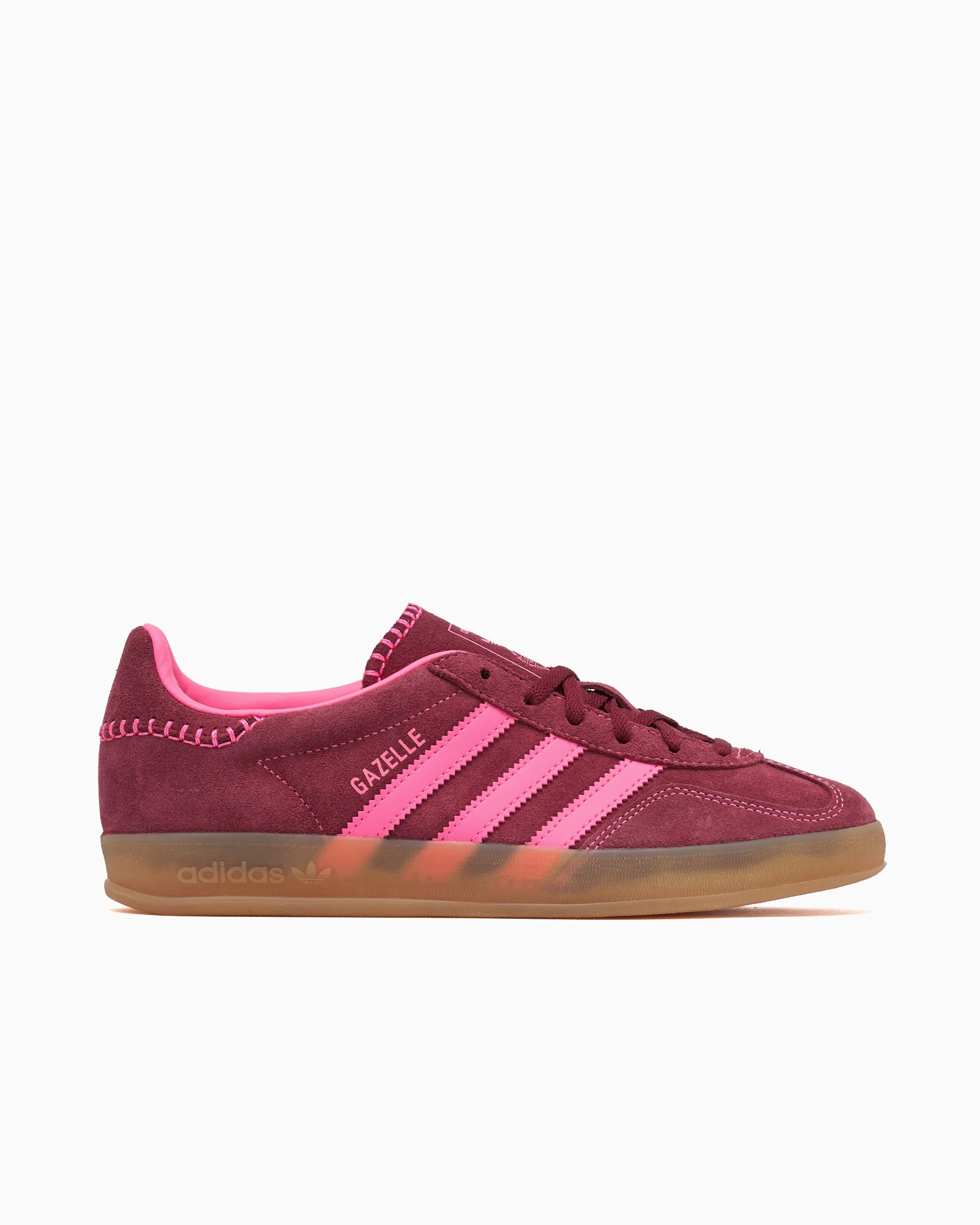adidas Originals Gazelle Indoor para mujer rosa lúcido rojo oscuro