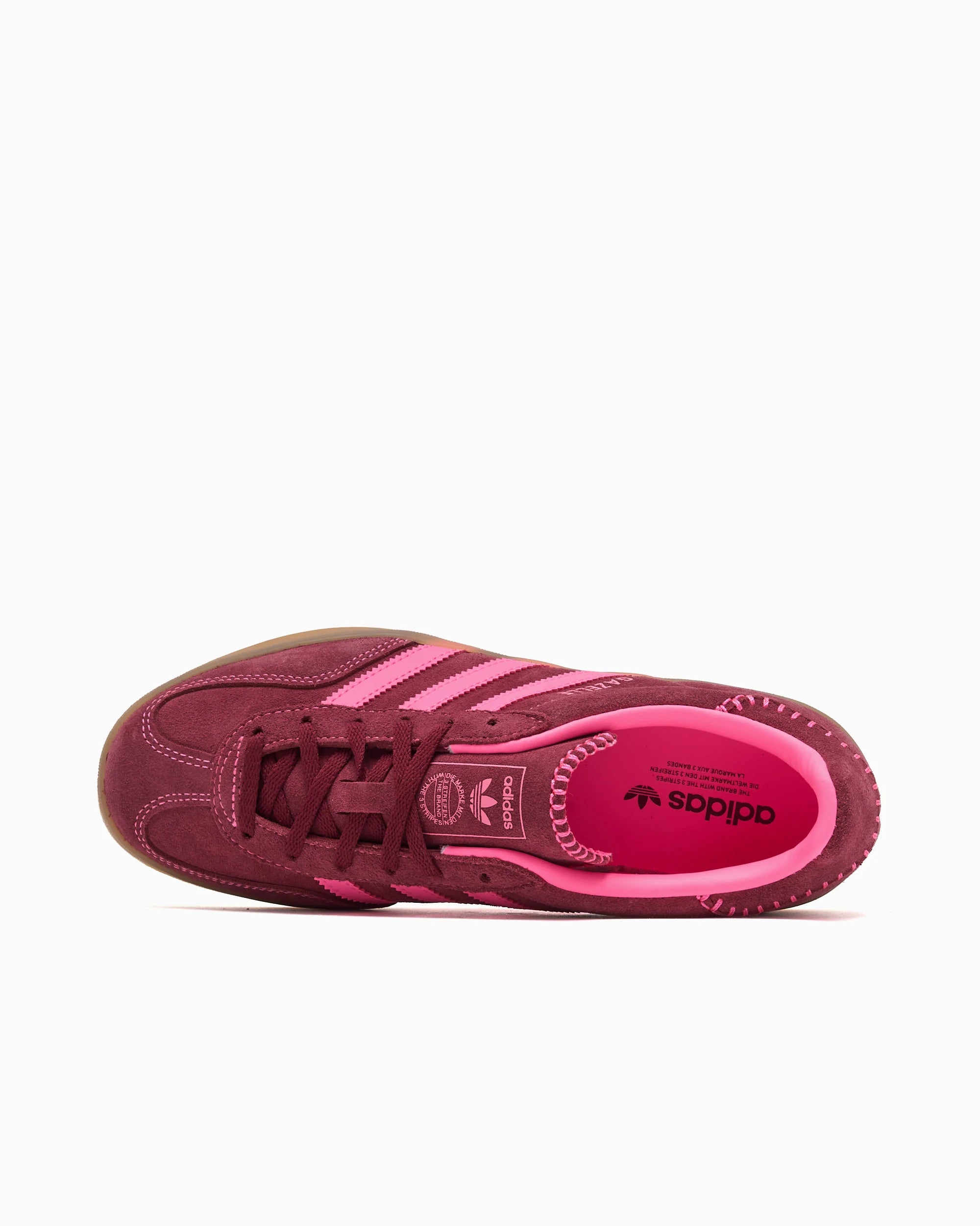 adidas Originals Gazelle Indoor para mujer rosa lúcido rojo oscuro
