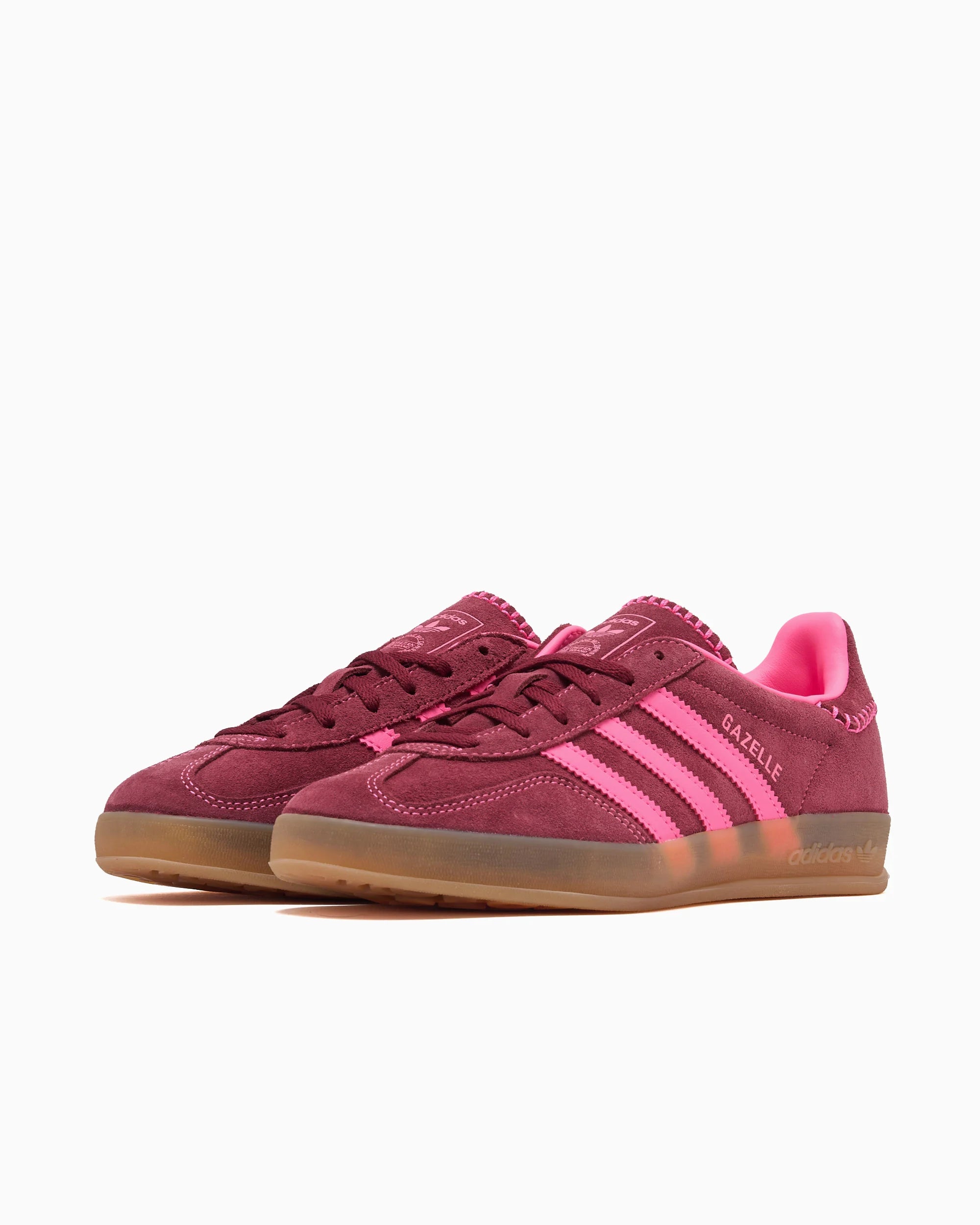 adidas Originals Gazelle Indoor para mujer rosa lúcido rojo oscuro