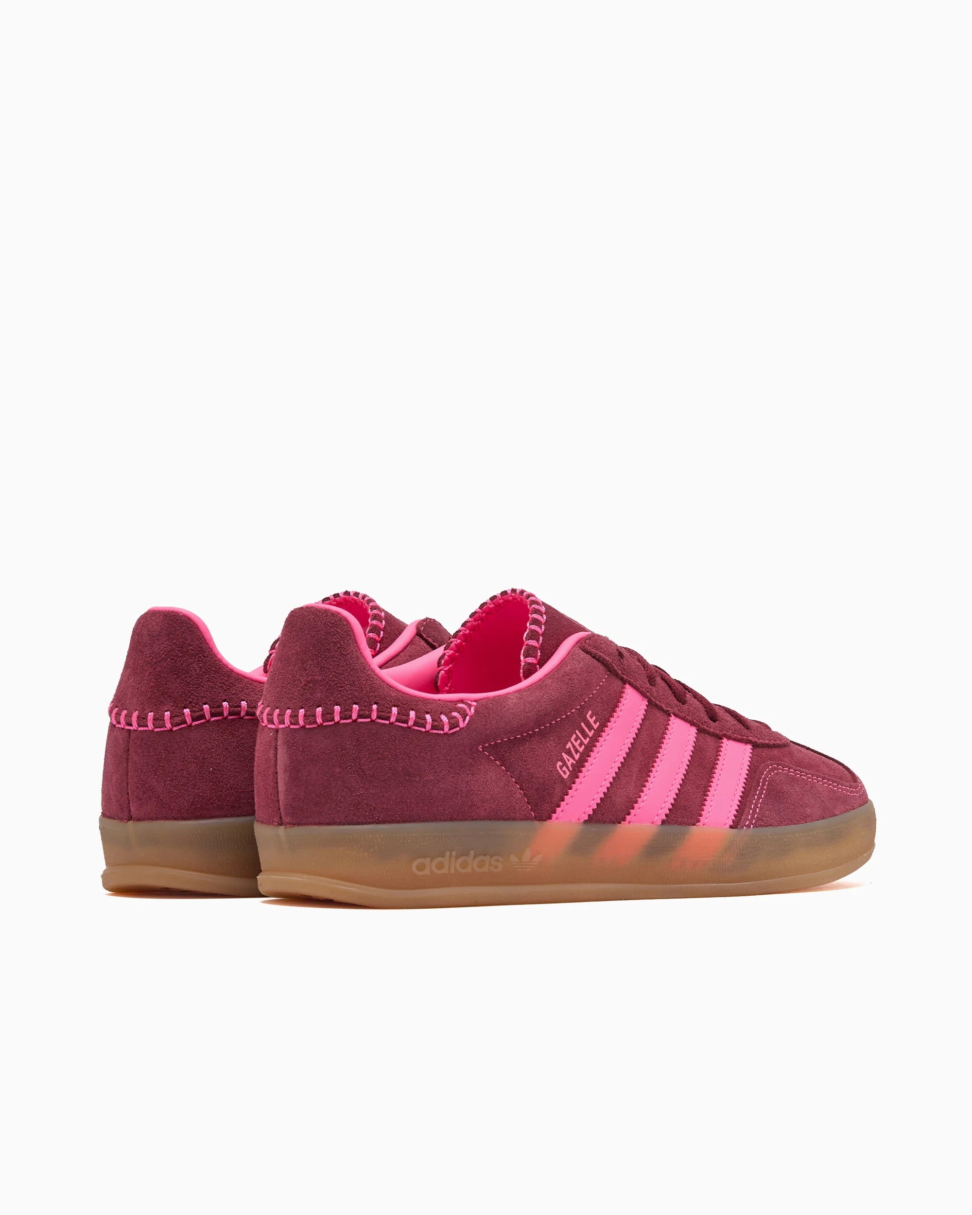 adidas Originals Gazelle Indoor para mujer rosa lúcido rojo oscuro