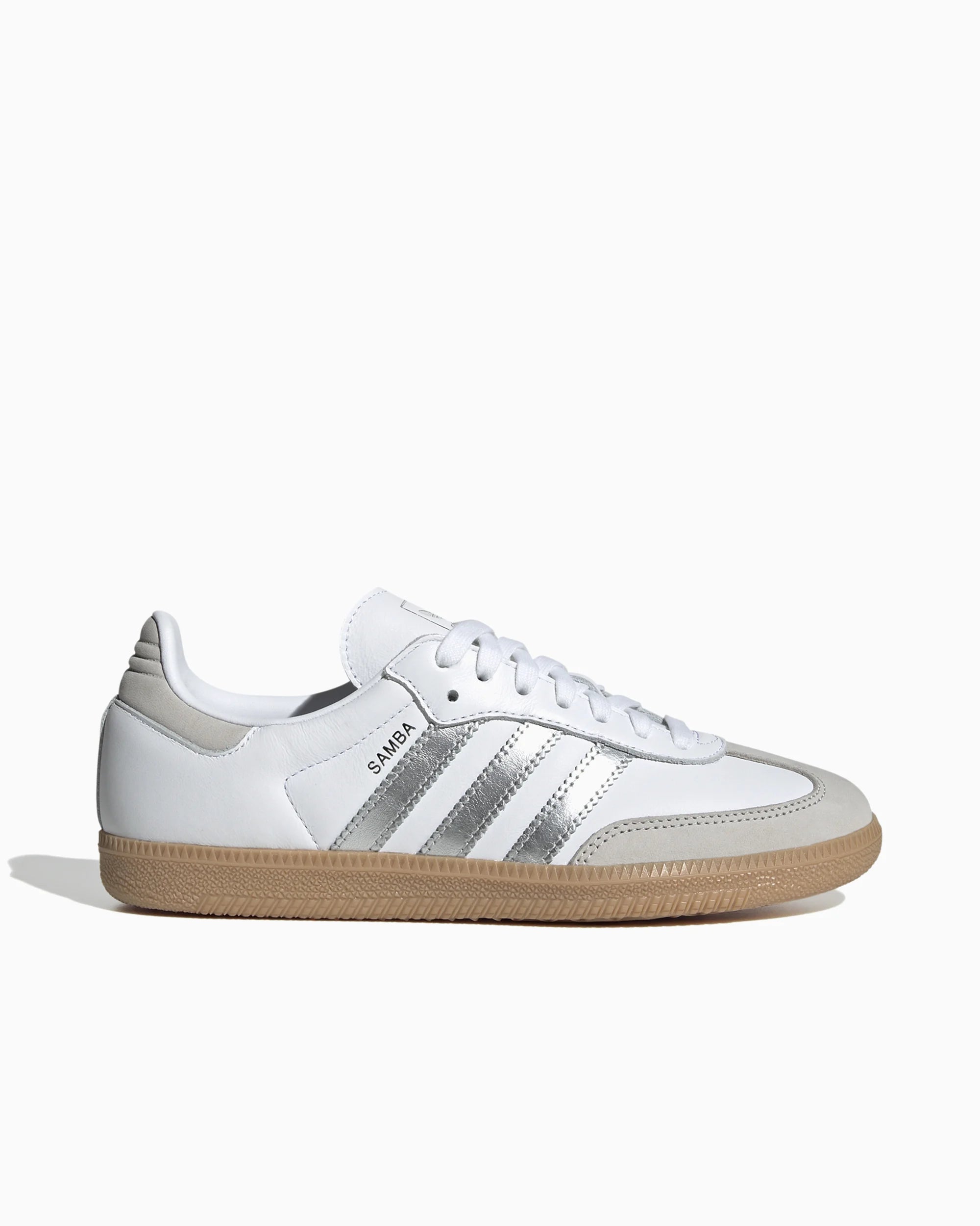 adidas Samba OG Branco Prata Cinza Metálico (Feminino)