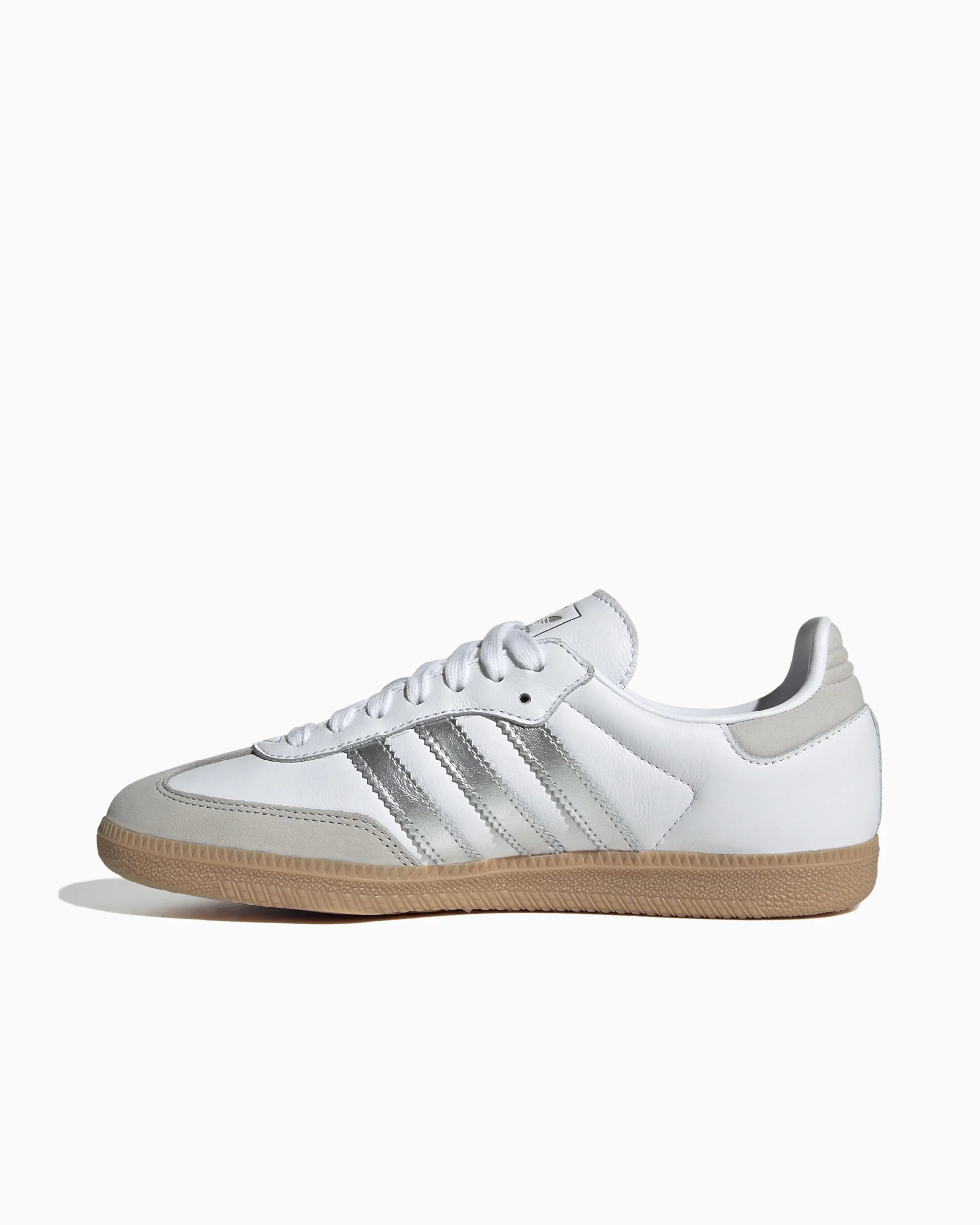 adidas Samba OG Branco Prata Cinza Metálico (Feminino)