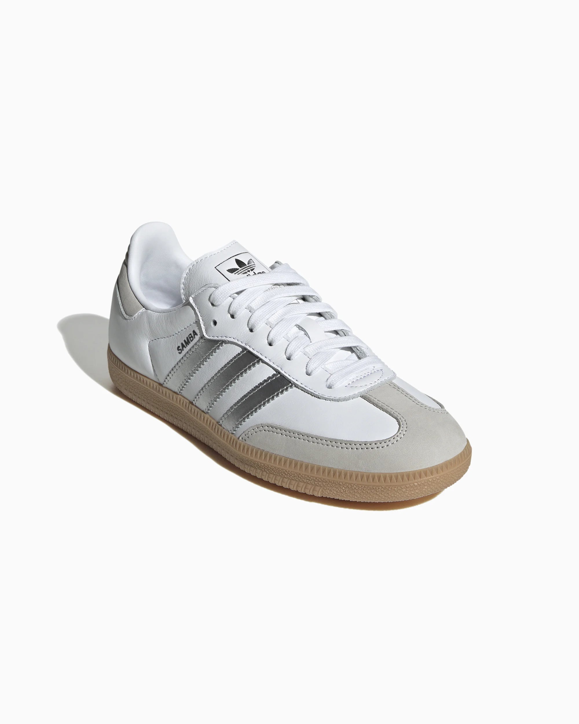 adidas Samba OG Branco Prata Cinza Metálico (Feminino)