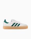 adidas Sambae Branco Verde Universitário Goma (Feminino)