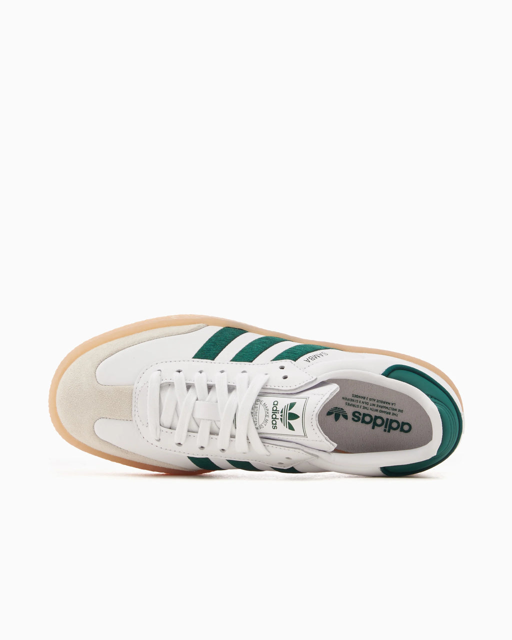 adidas Sambae Branco Verde Universitário Goma (Feminino)