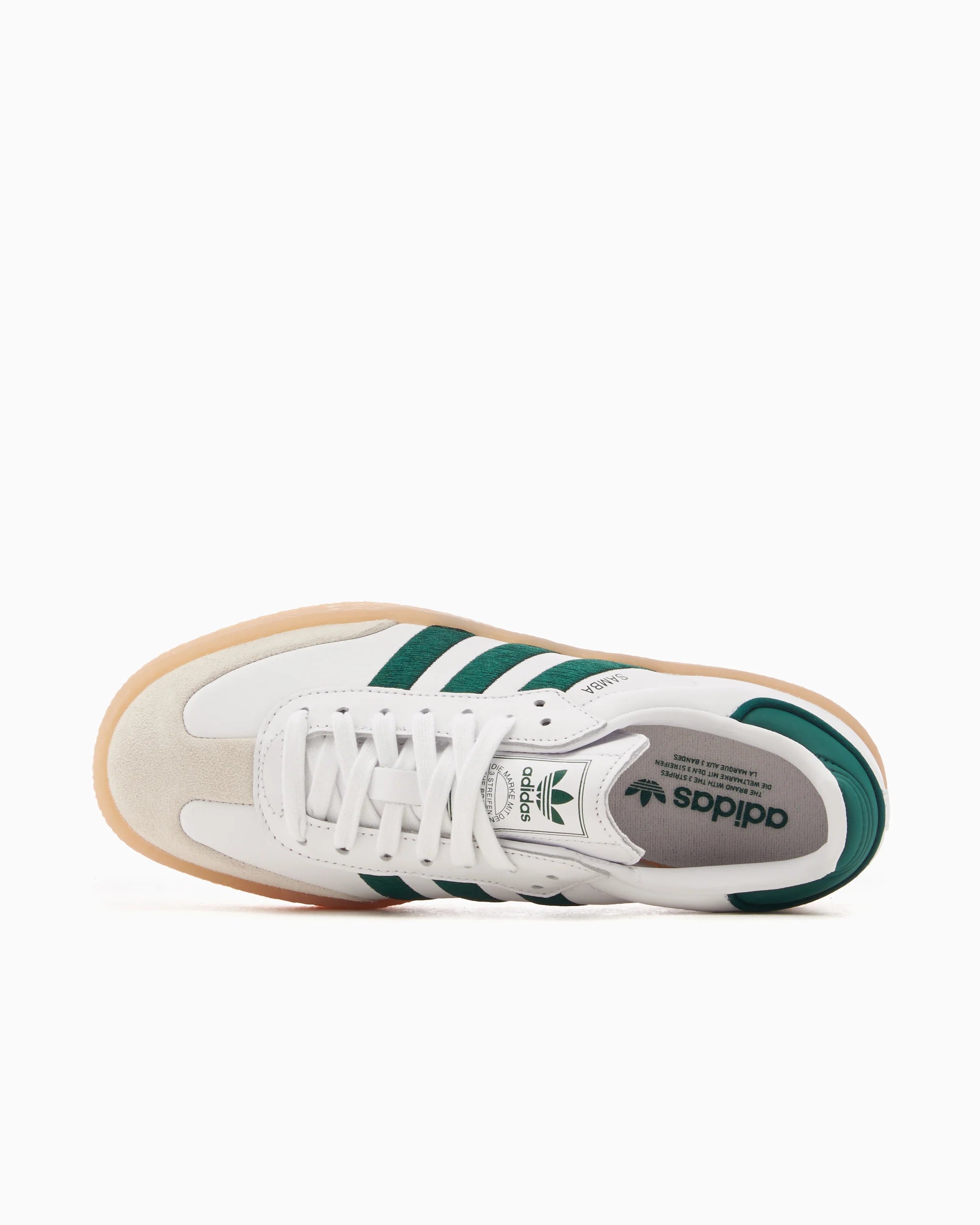 adidas Sambae Branco Verde Universitário Goma (Feminino)