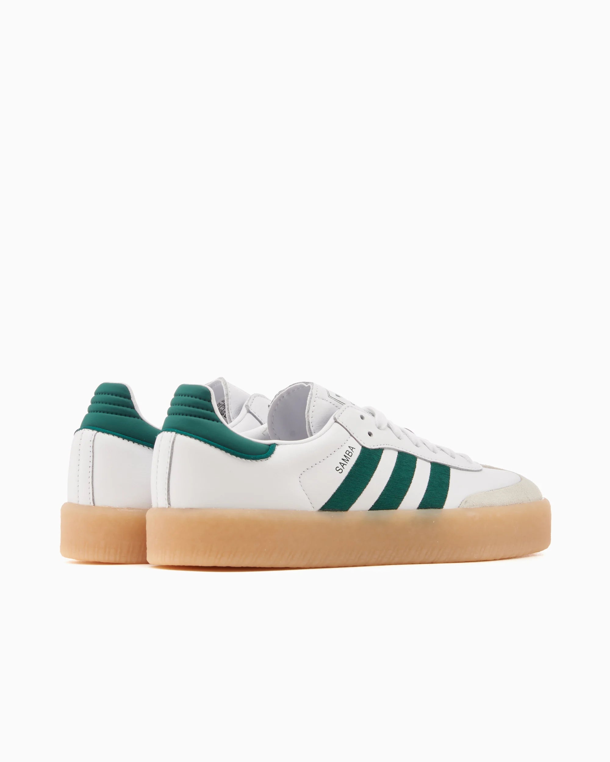 adidas Sambae Branco Verde Universitário Goma (Feminino)