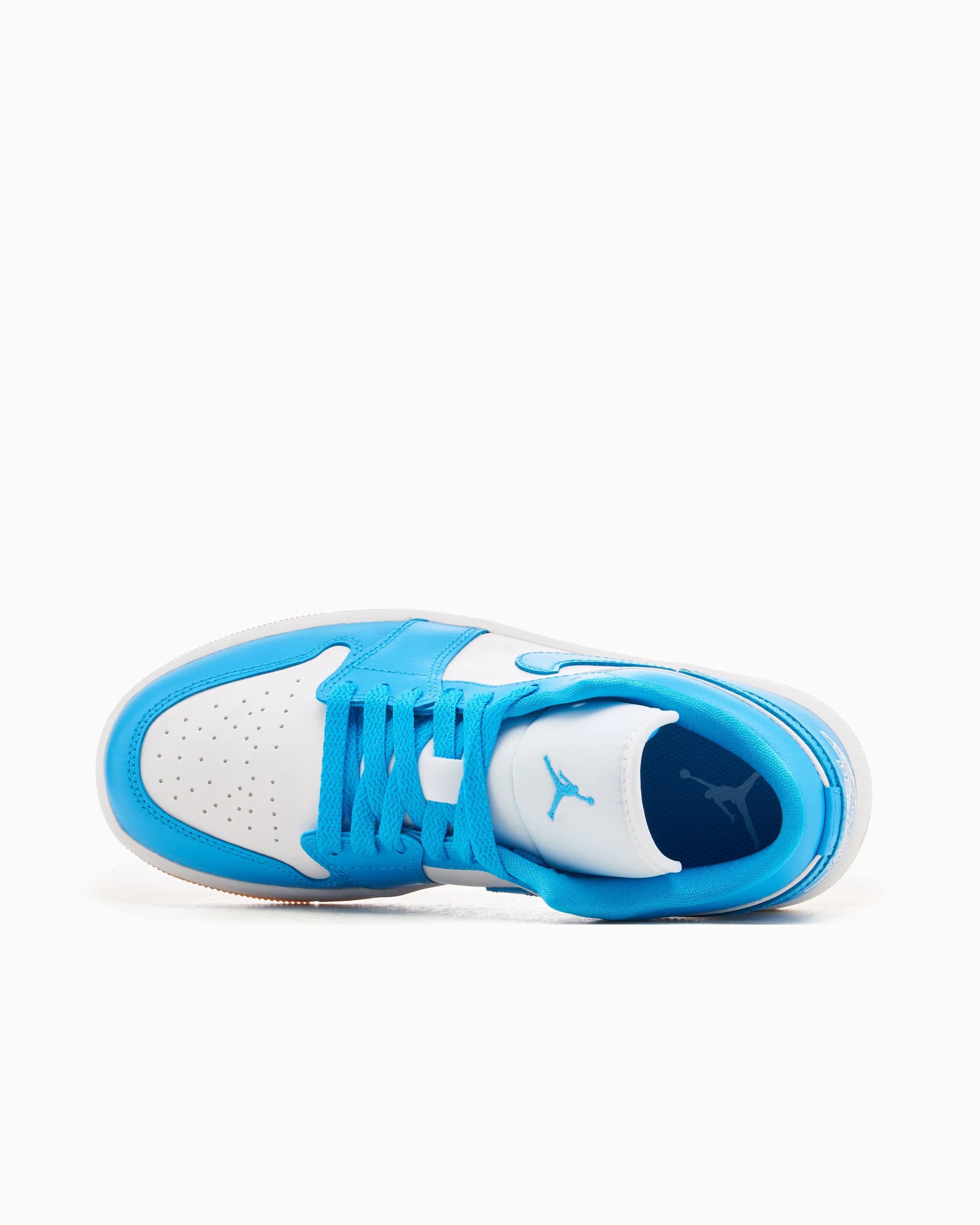 Air Jordan Women's 1 Low White Gum Light Brown Dark Powder Blue