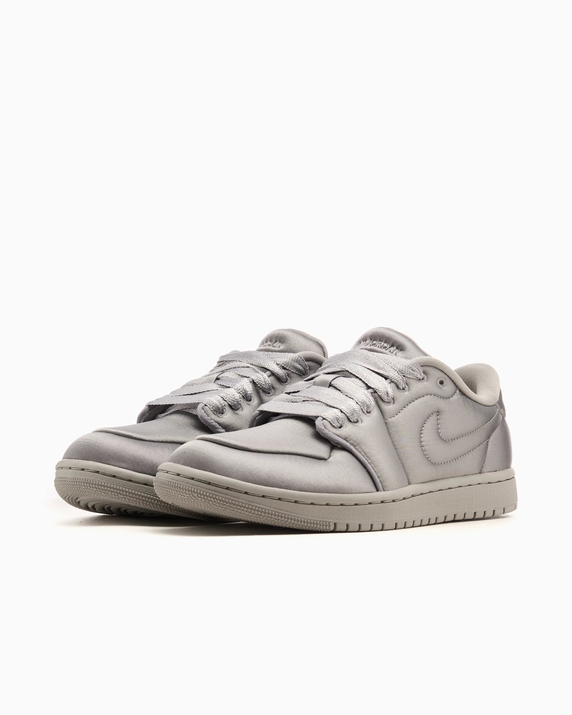 Air Jordan Women's 1 Low Method Of Make Satin Medium Grey