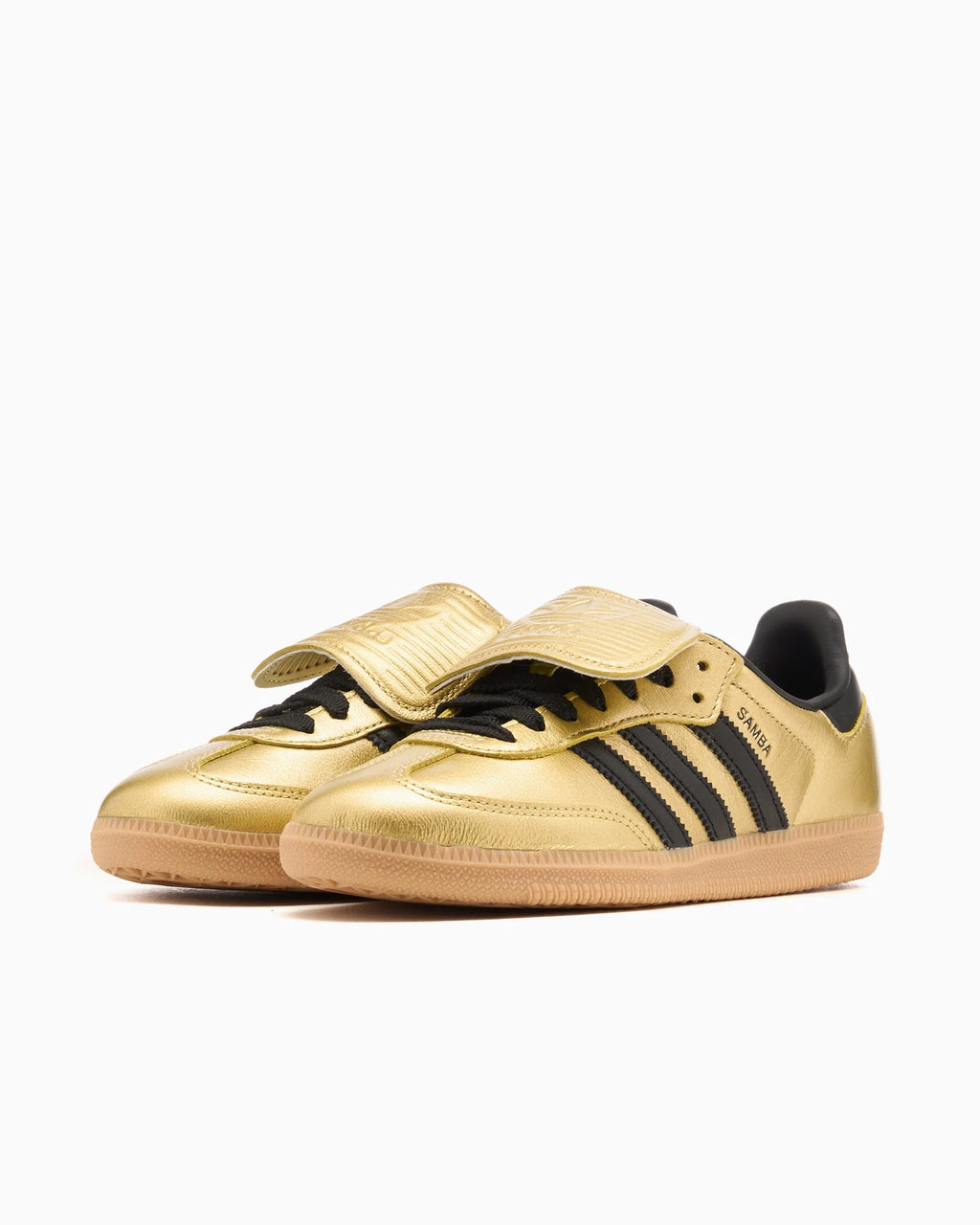adidas Samba LT Gold Metallic Black Gum (Women's)