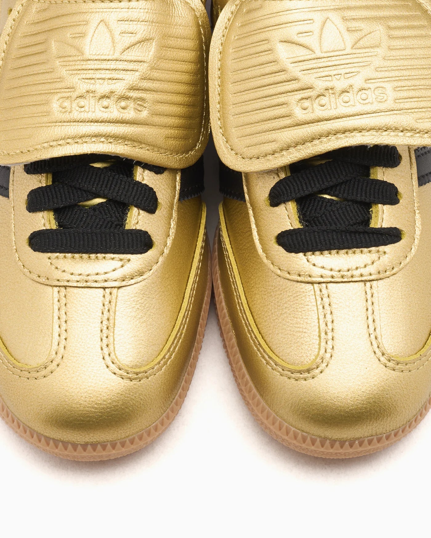 adidas Samba LT Gold Metallic Black Gum (Women's)