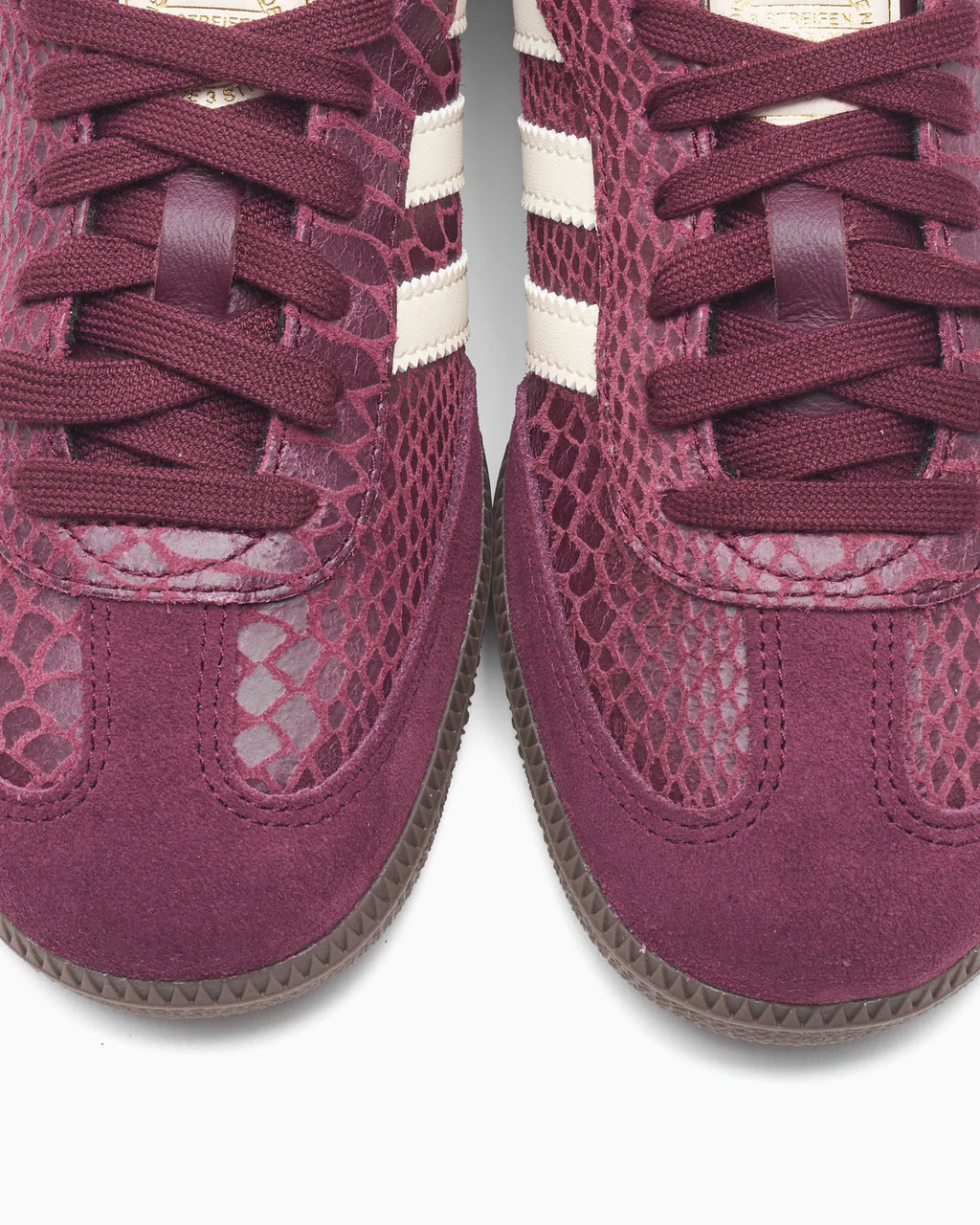 Adidas Samba OG Snakeskin Maroon Cream White (Women's)