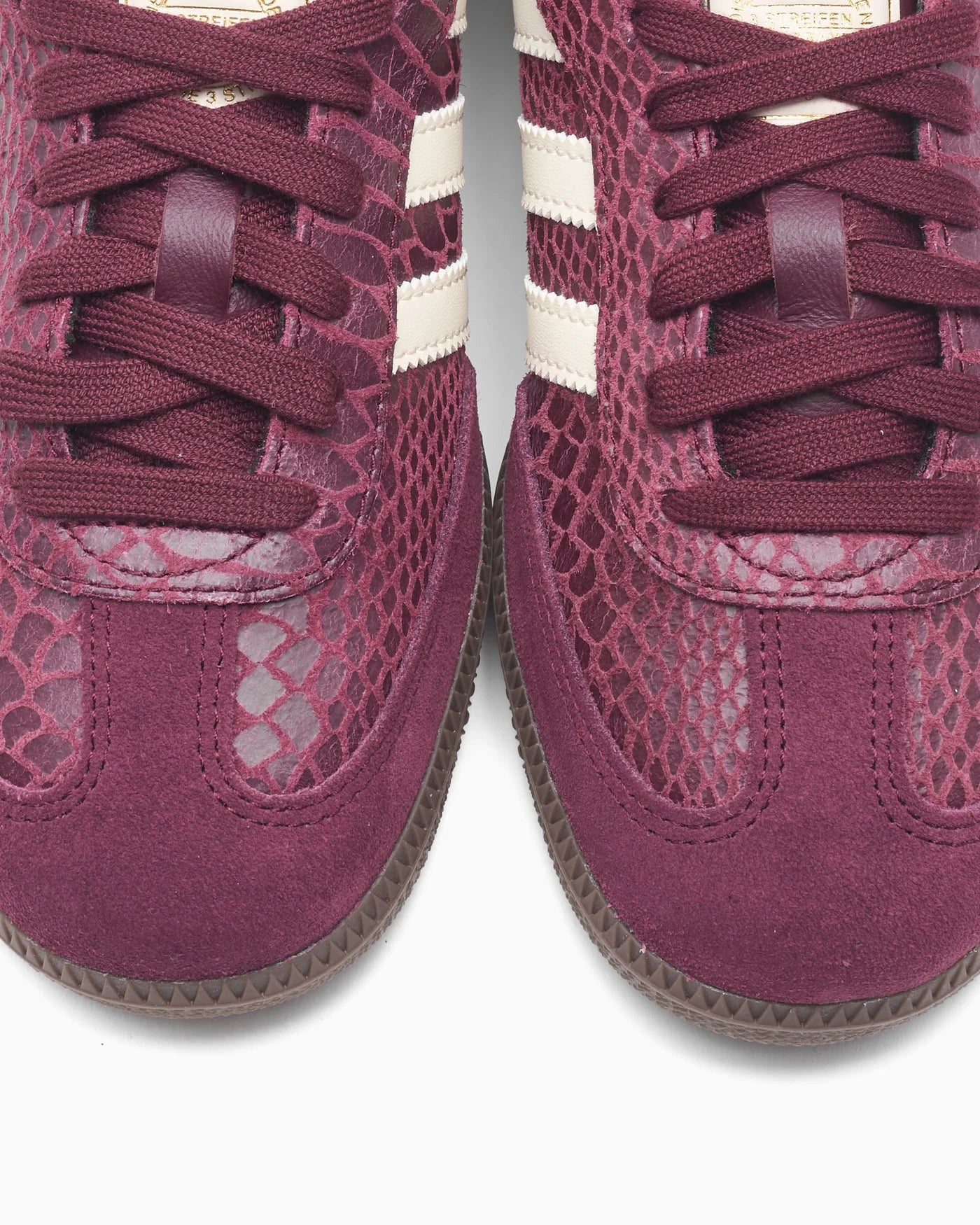 Adidas Samba OG Snakeskin Maroon Cream White (Women's)