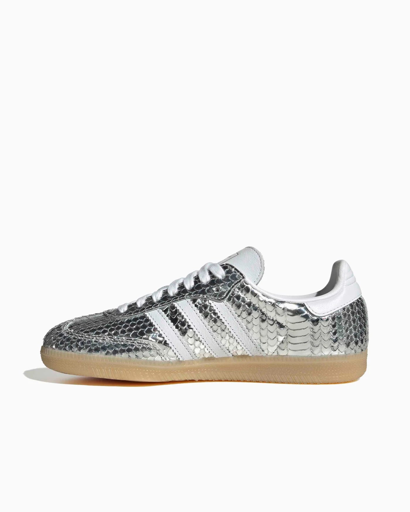 adidas Samba Patent Snakeskin Silver Metallic (Women's)