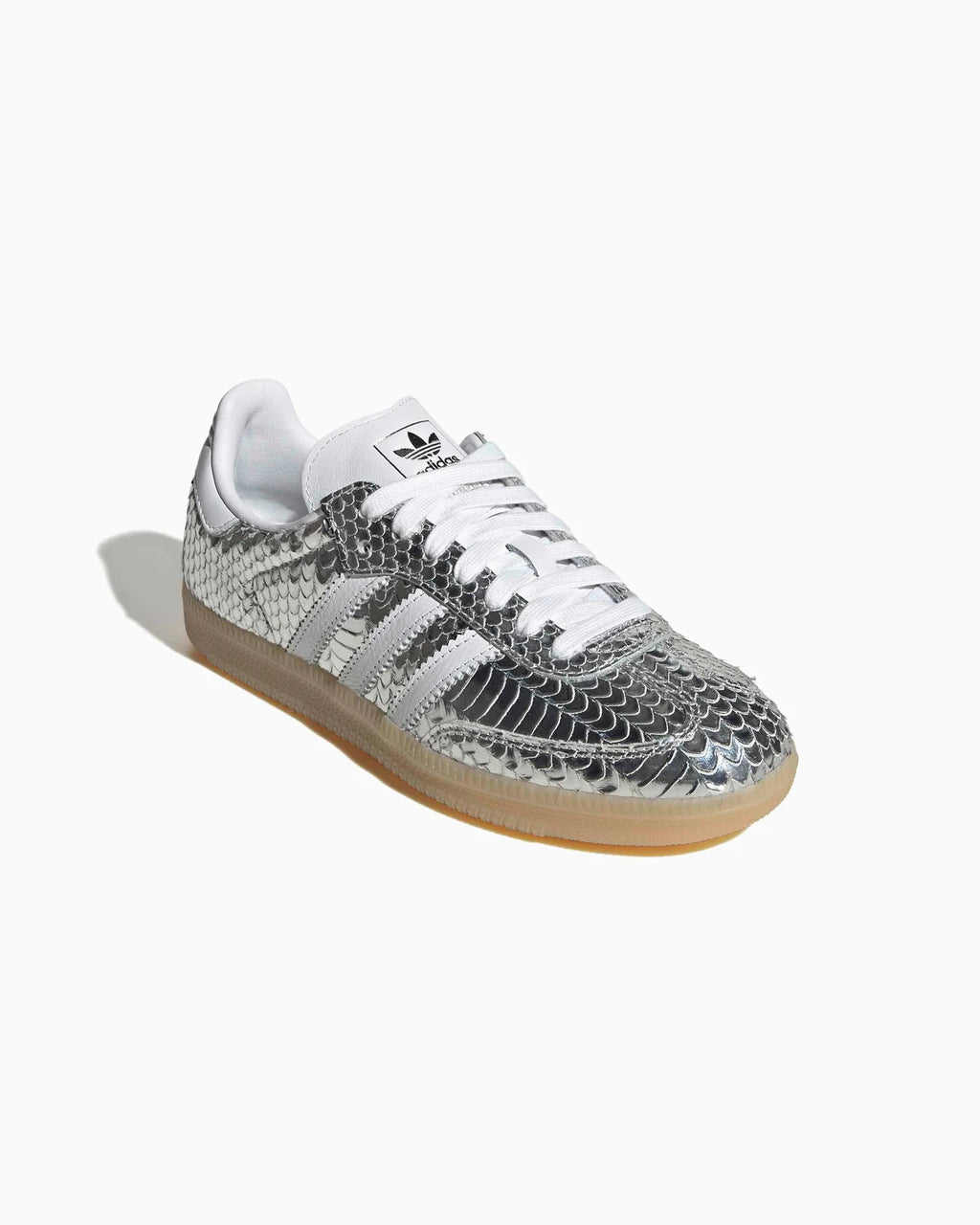 adidas Samba Patent Snakeskin Silver Metallic (Women's)