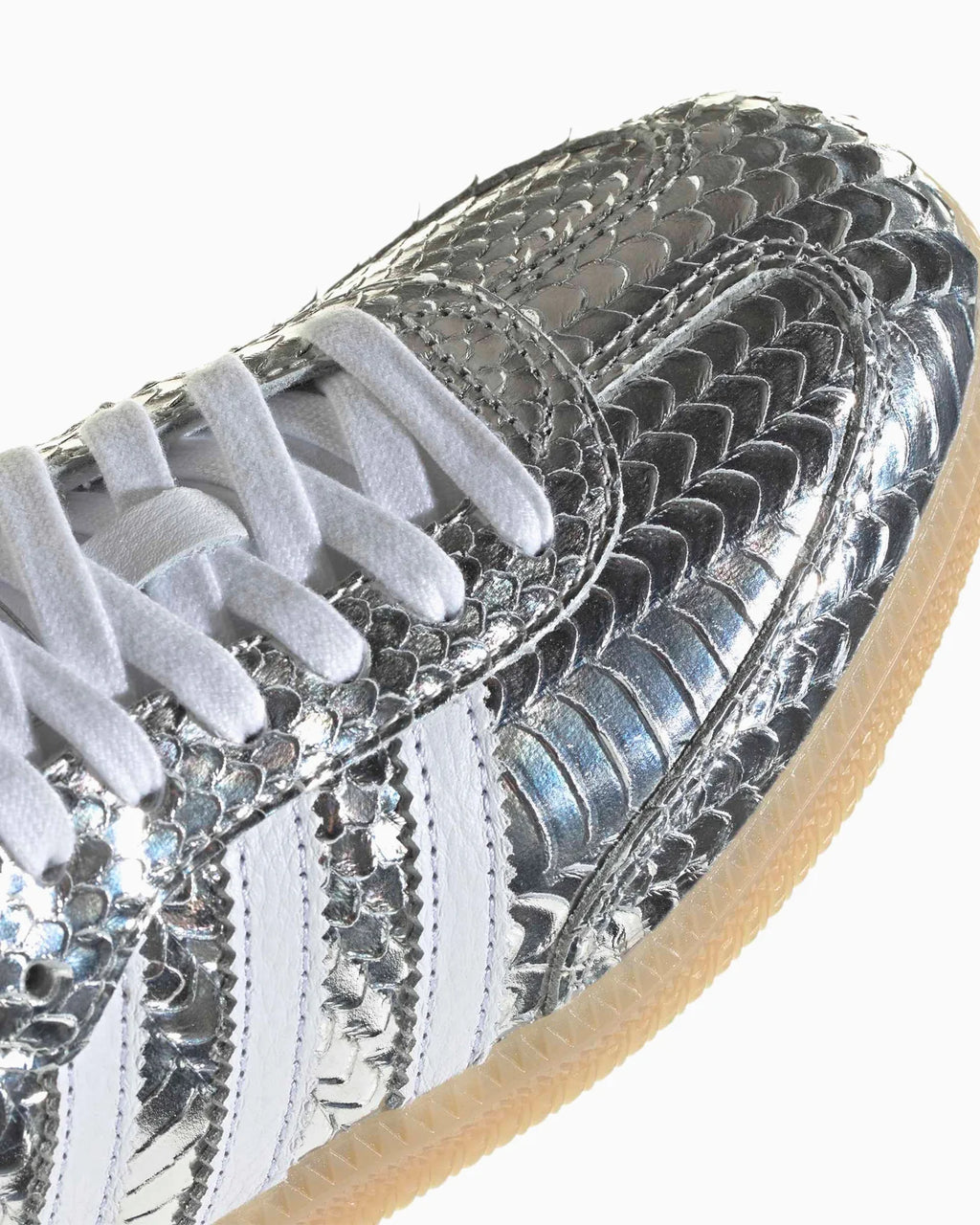 adidas Samba Patent Snakeskin Silver Metallic (Women's)