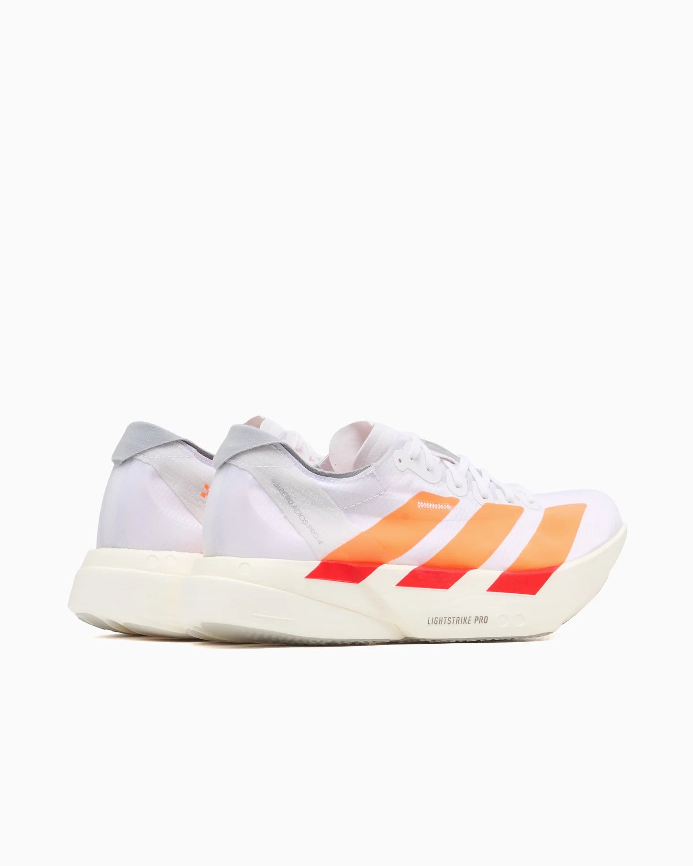 adidas Adizero Adios Pro 4 White Lucid Orange Red