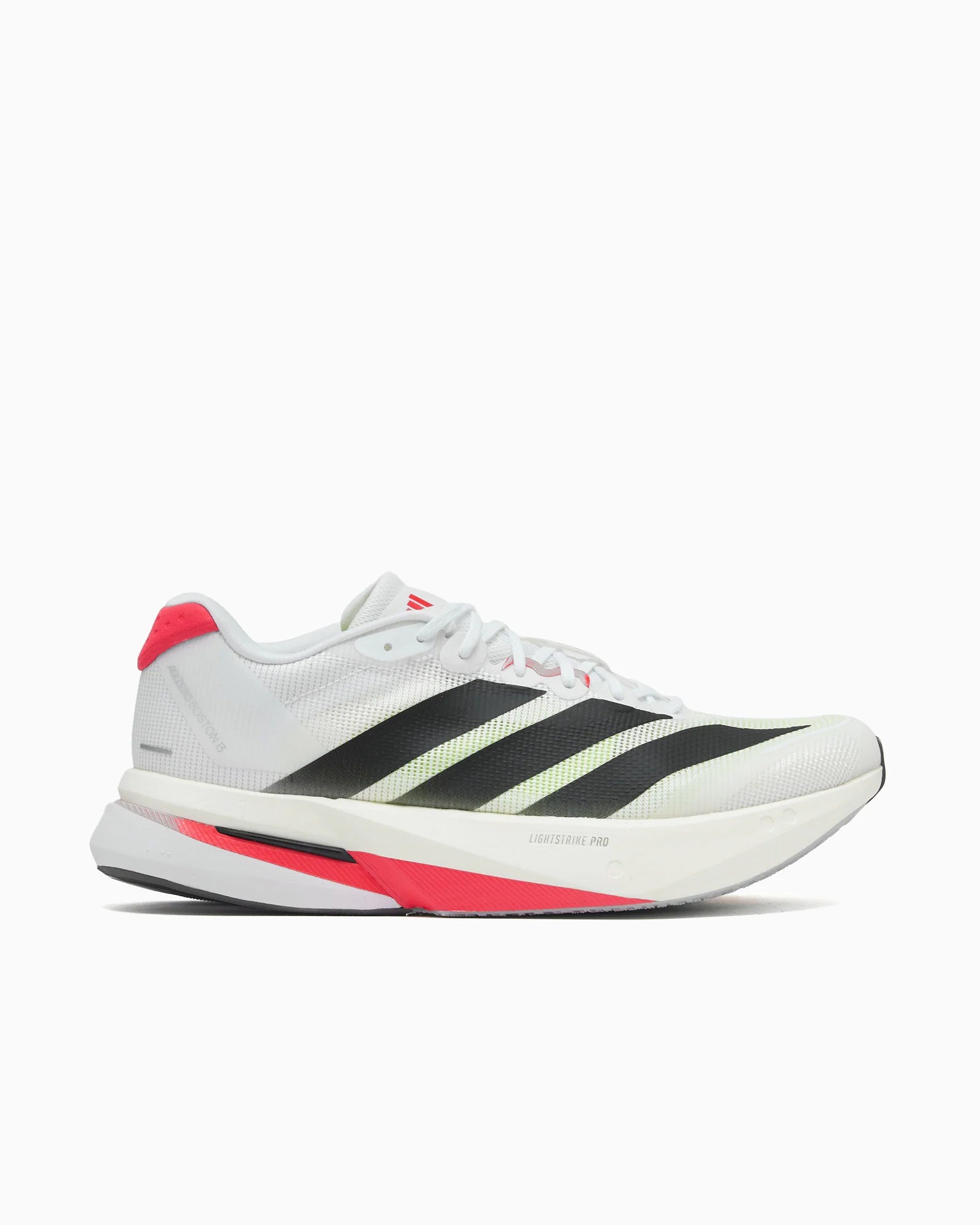 adidas Adizero Boston 13 White Black Lucid Red