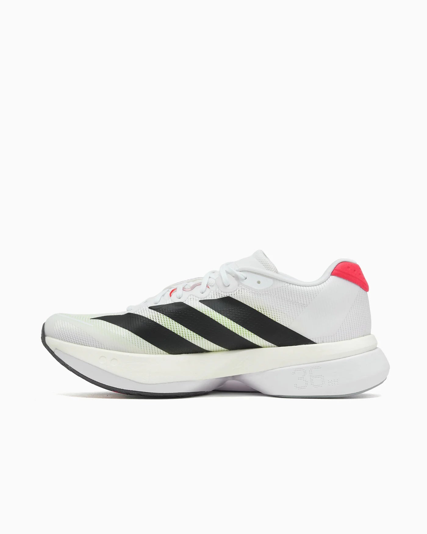 adidas Adizero Boston 13 White Black Lucid Red