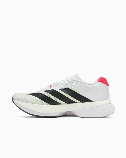 adidas Adizero Boston 13 White Black Lucid Red